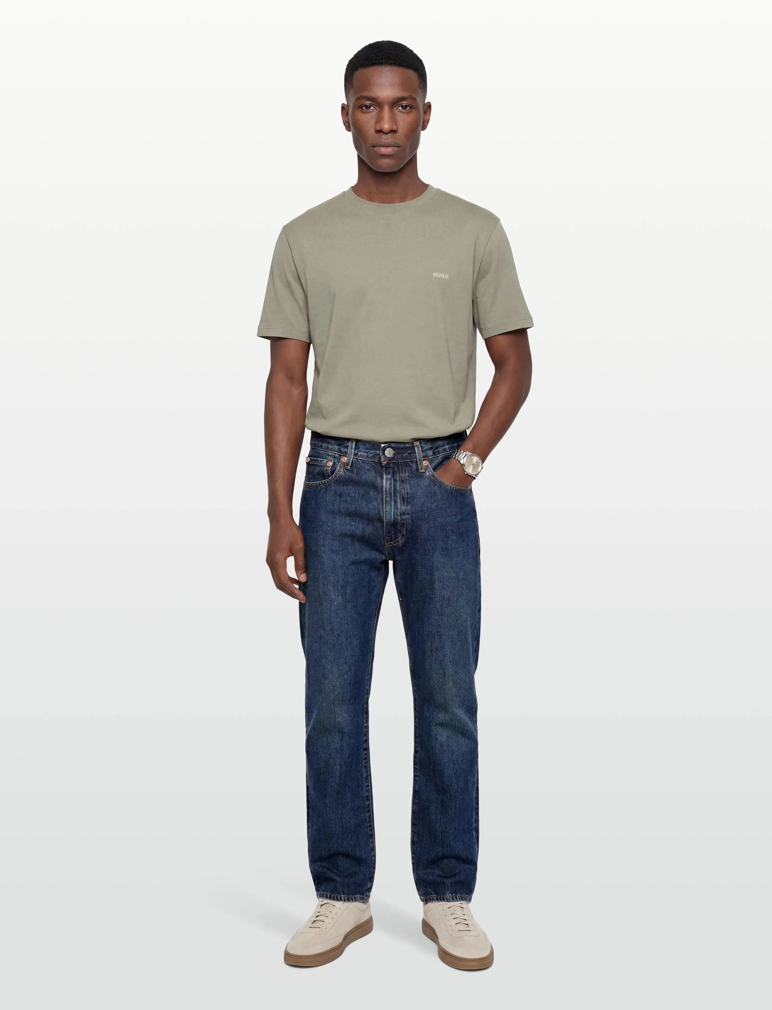 Cotton-jersey T-shirt with rear graphic 5