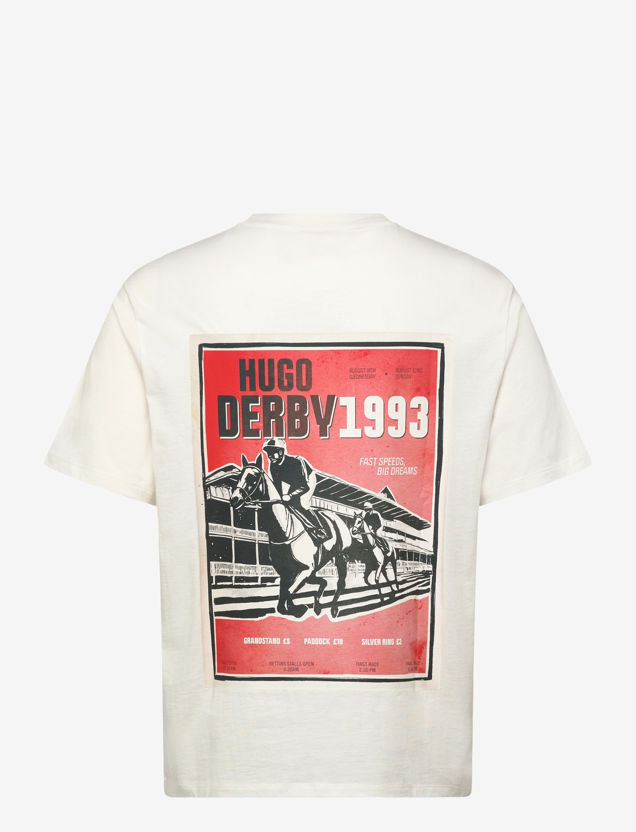 HUGO - Derlyns - short-sleeved t-shirts - natural - 1