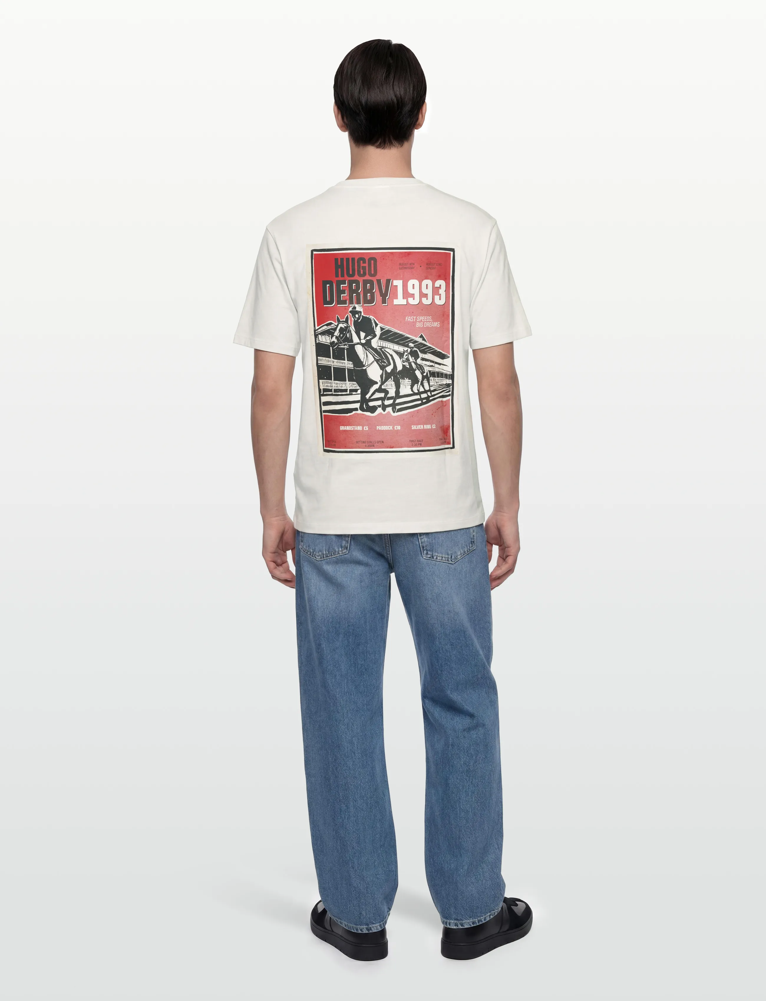Cotton-jersey T-shirt with rear graphic 7