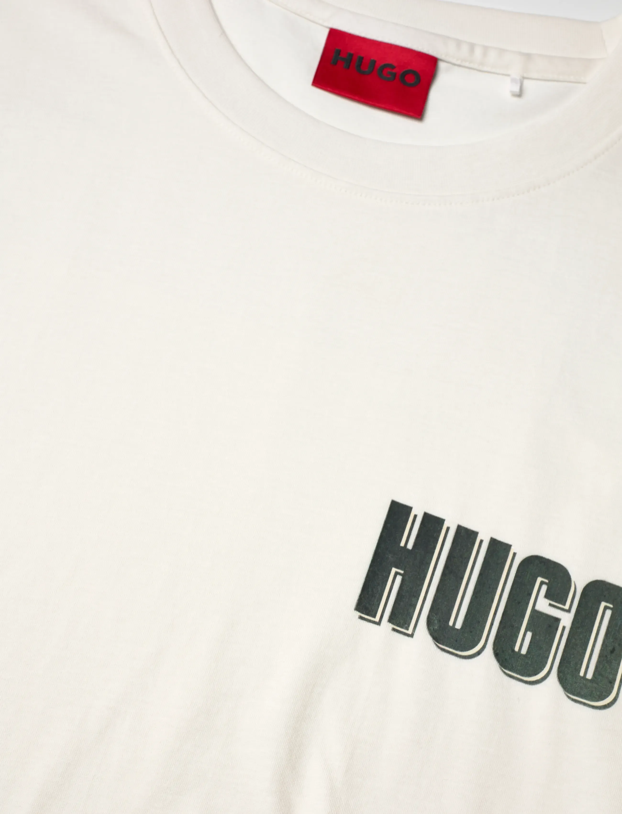 HUGO - Derlyns - lühikeste varrukatega t-särgid - natural - 5