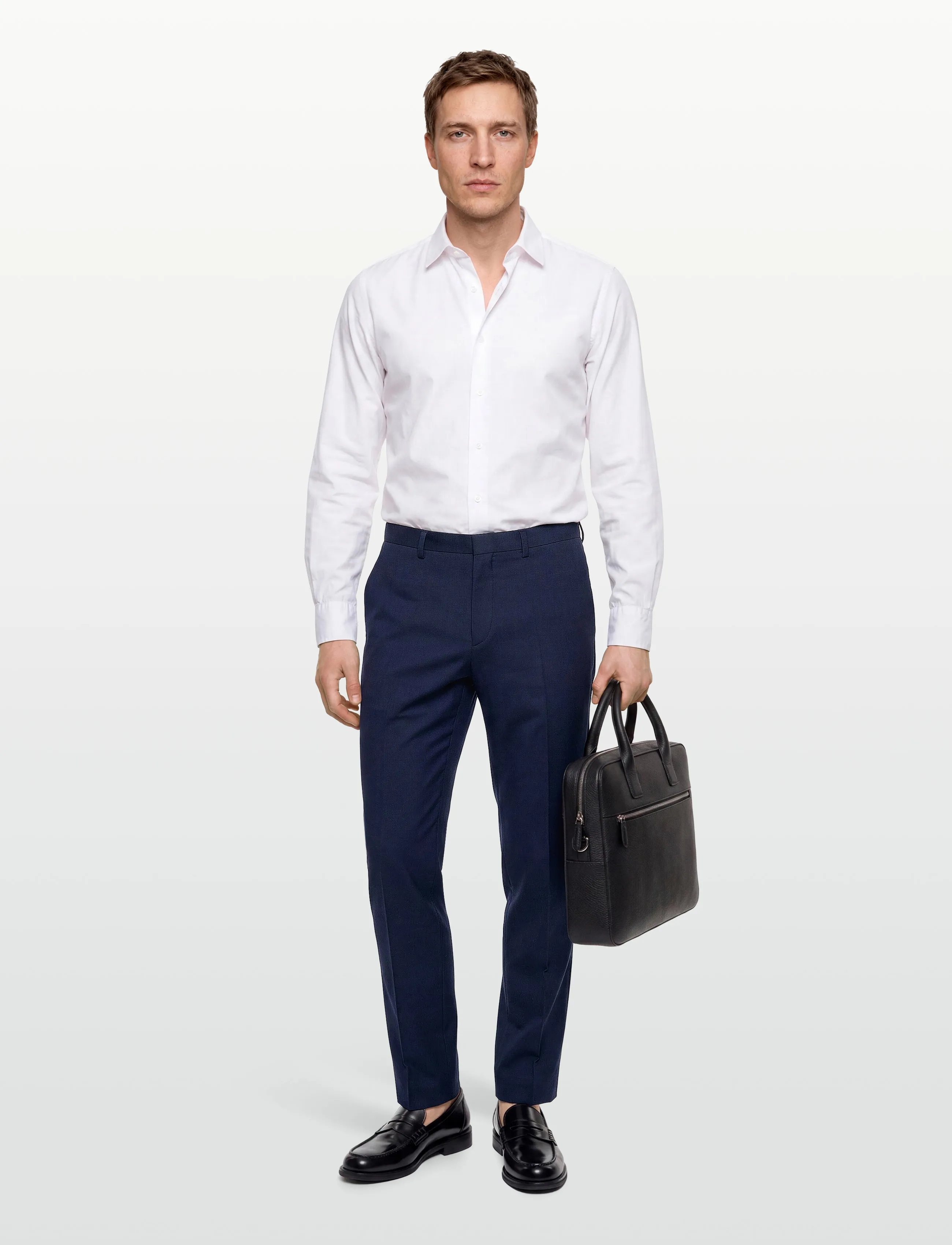 HUGO Hesten253X, 56, Navy, Bukser > Formelle Bukser, Herre
