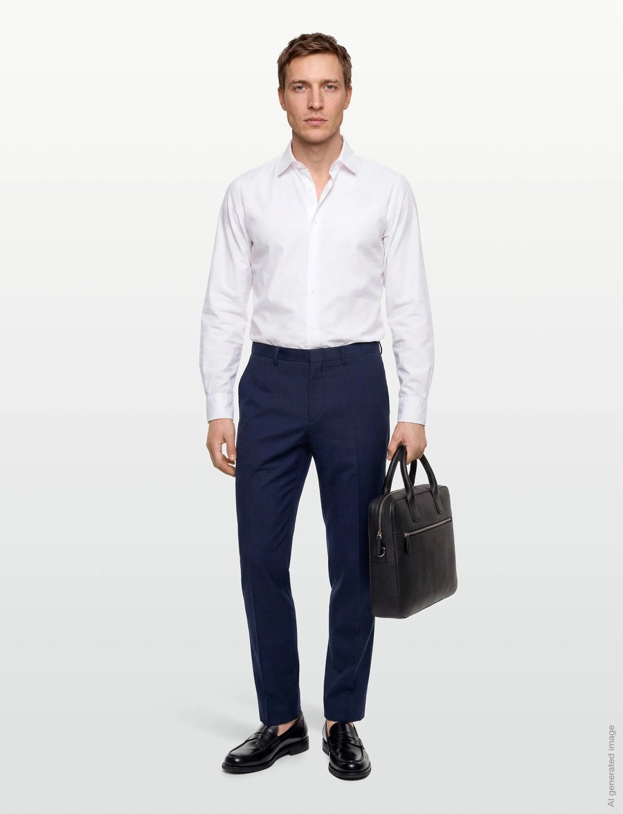 HUGO - Hesten253X - kostymbyxor - open blue - 0