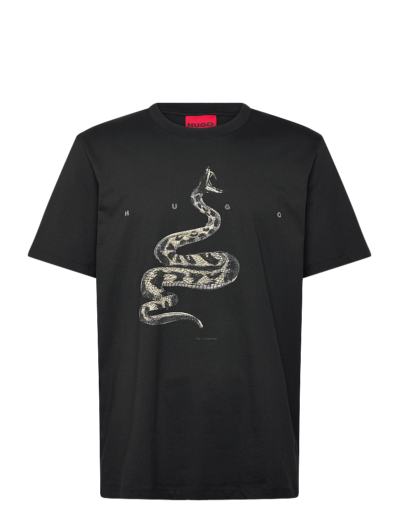 HUGO - Discorb - short-sleeved t-shirts - black - 0