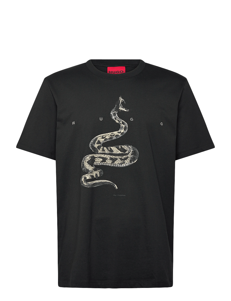 HUGO - Discorb - kortærmede t-shirts - black - 1