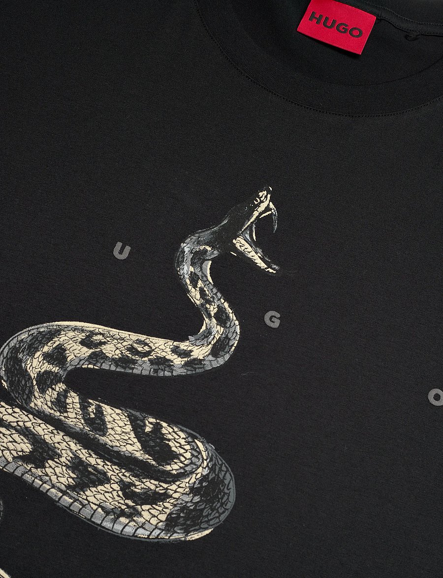 HUGO - Discorb - kortærmede t-shirts - black - 5