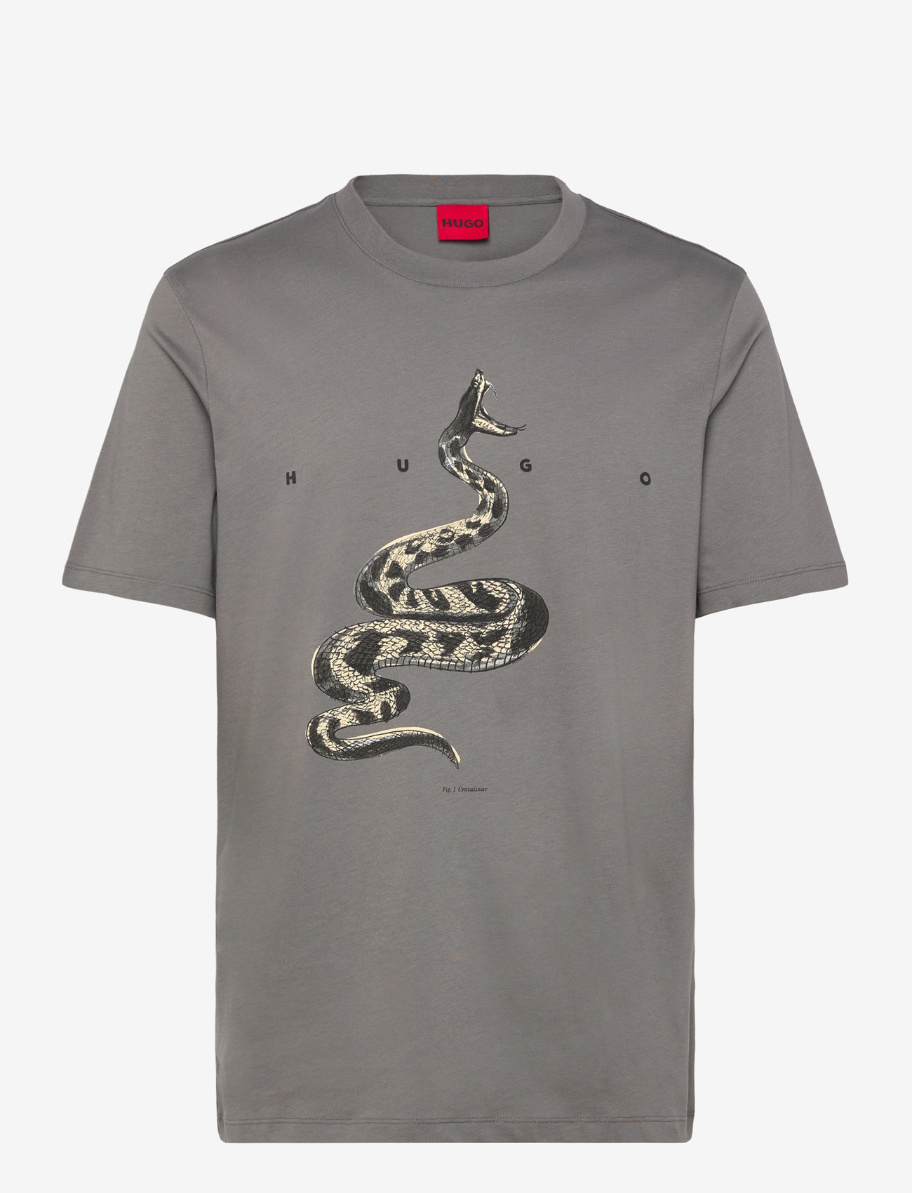 HUGO - Discorb - kortärmade t-shirts - dark grey - 0