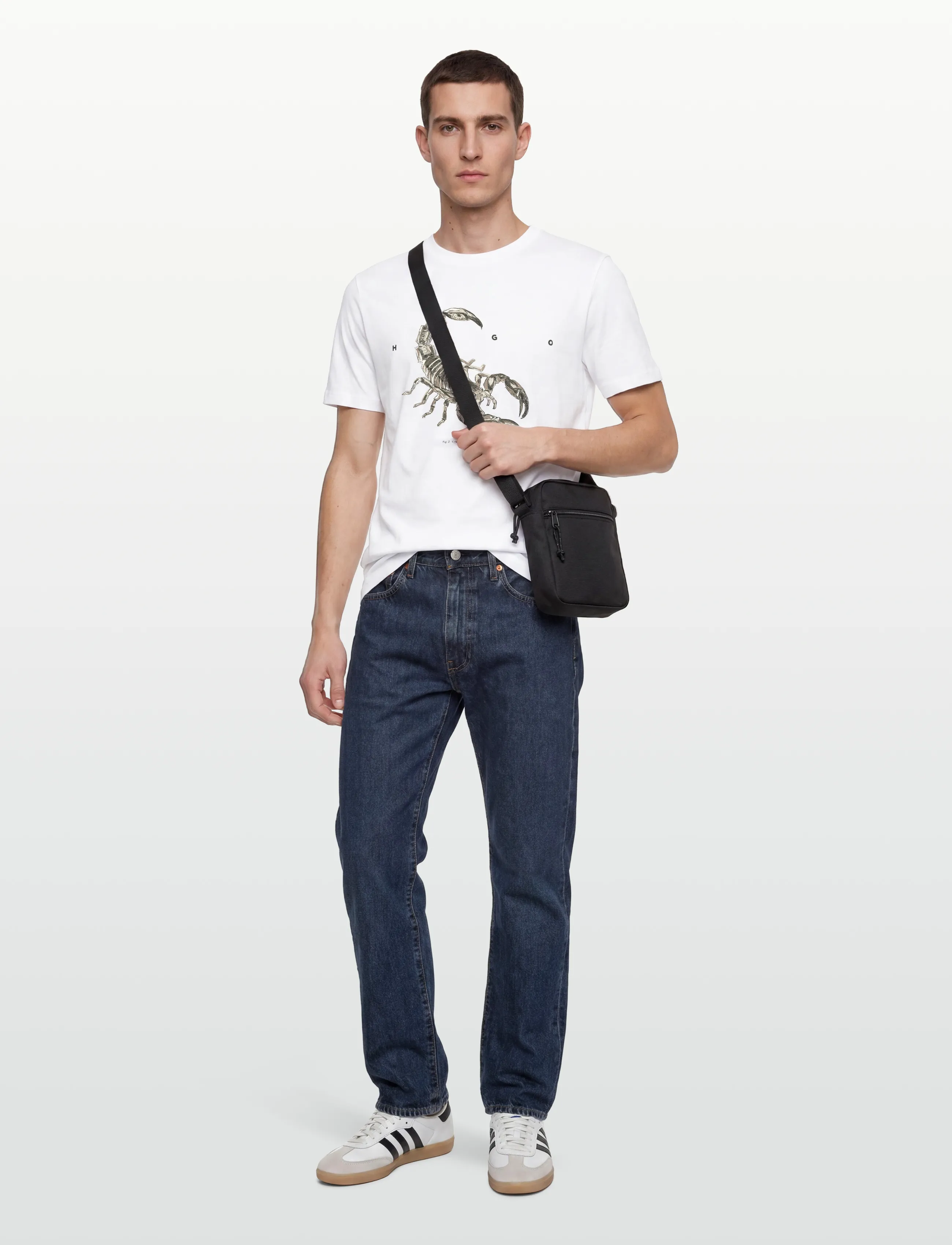HUGO Discorb - T-shirts - WHITE / white