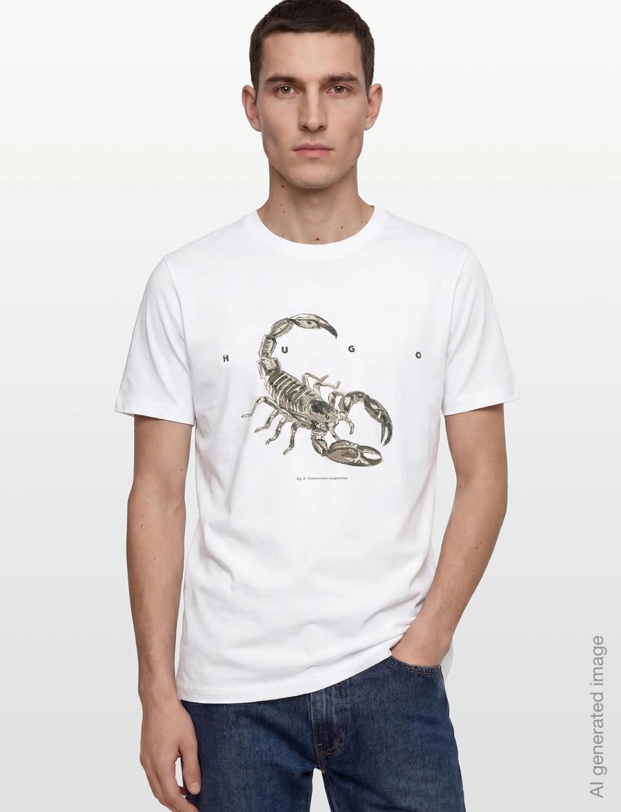 HUGO - Discorb - kortærmede t-shirts - white - 3