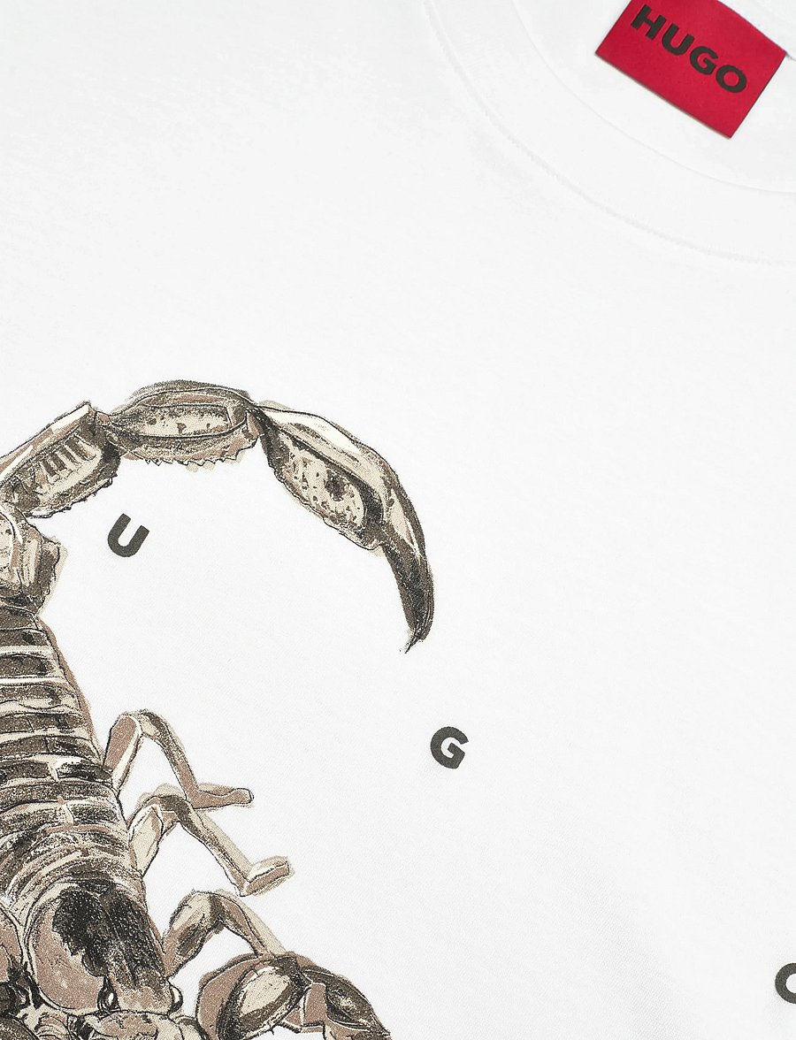 HUGO - Discorb - kortærmede t-shirts - white - 5