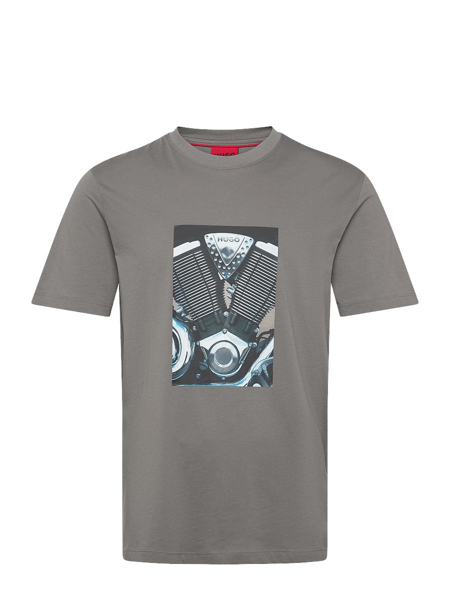HUGO - Dostino - kurzärmelige t-shirts - dark grey - 1
