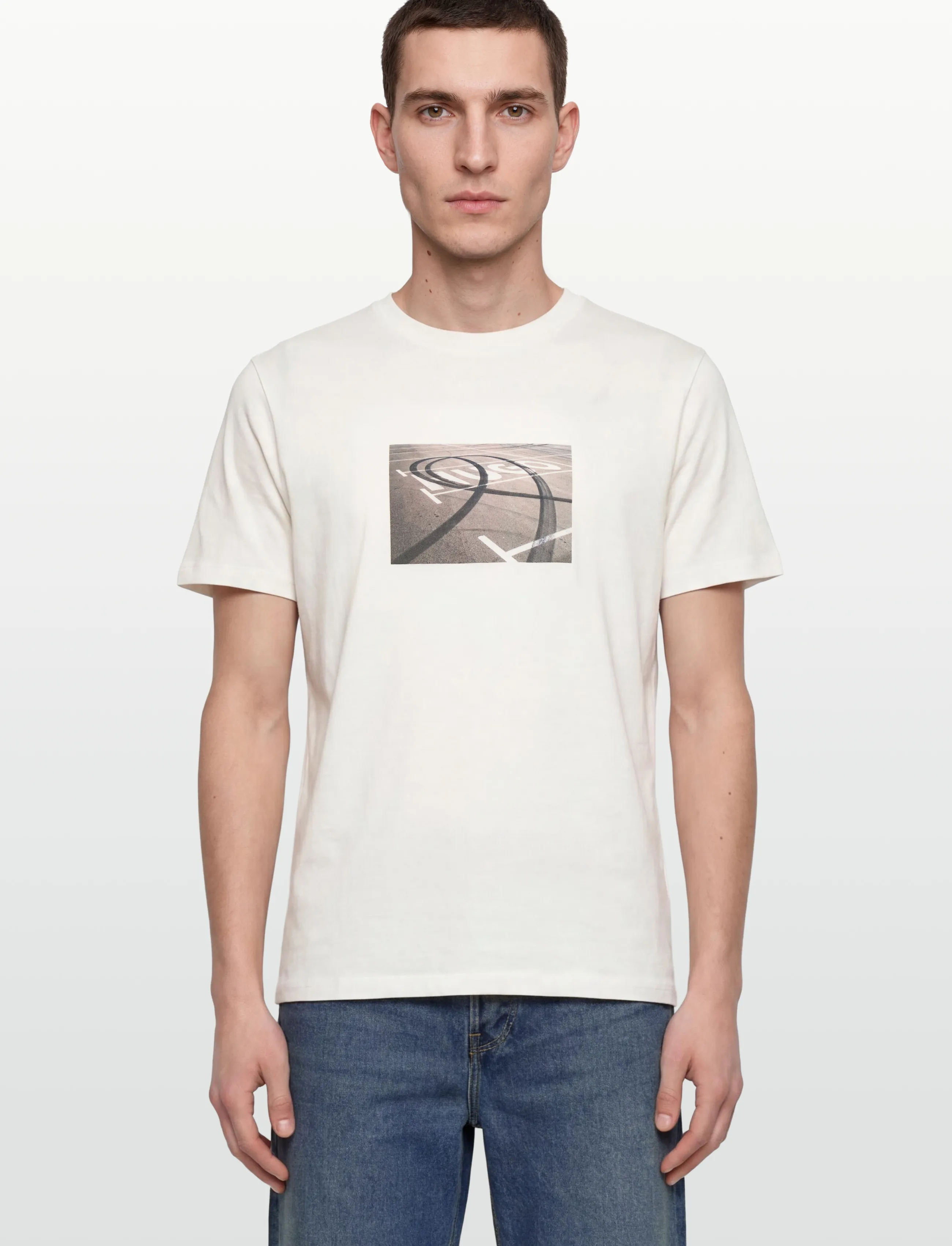 Hugo Dostino t-shirts med tryck herr – bild 2