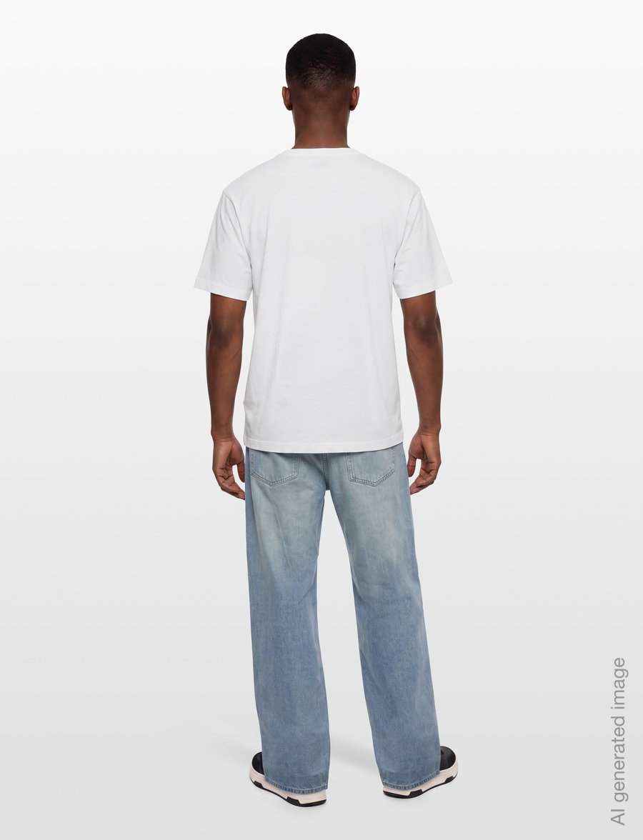 HUGO - Damoru - kurzärmelige t-shirts - natural - 4