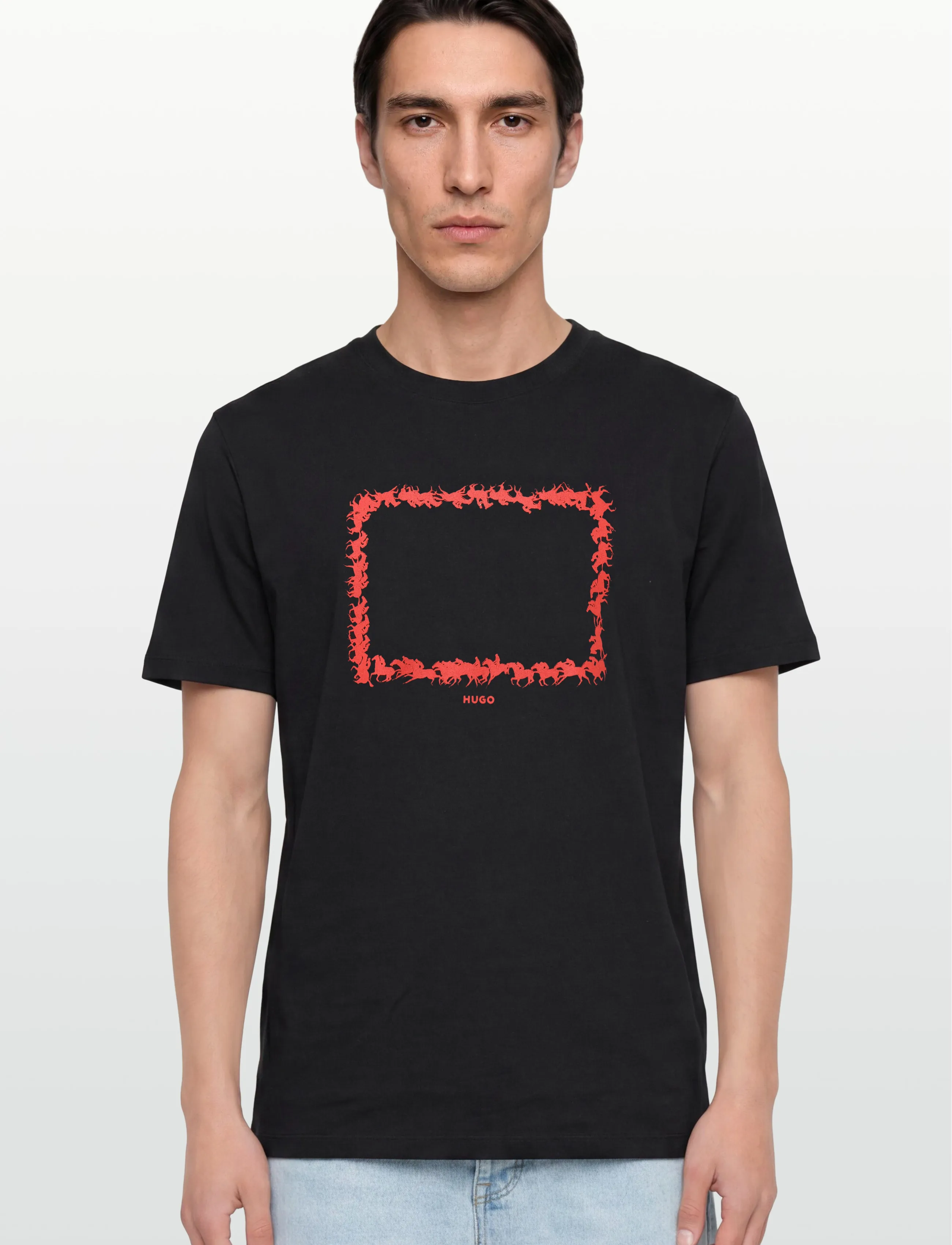 HUGO - Duhorse - kurzärmelige - black - 3