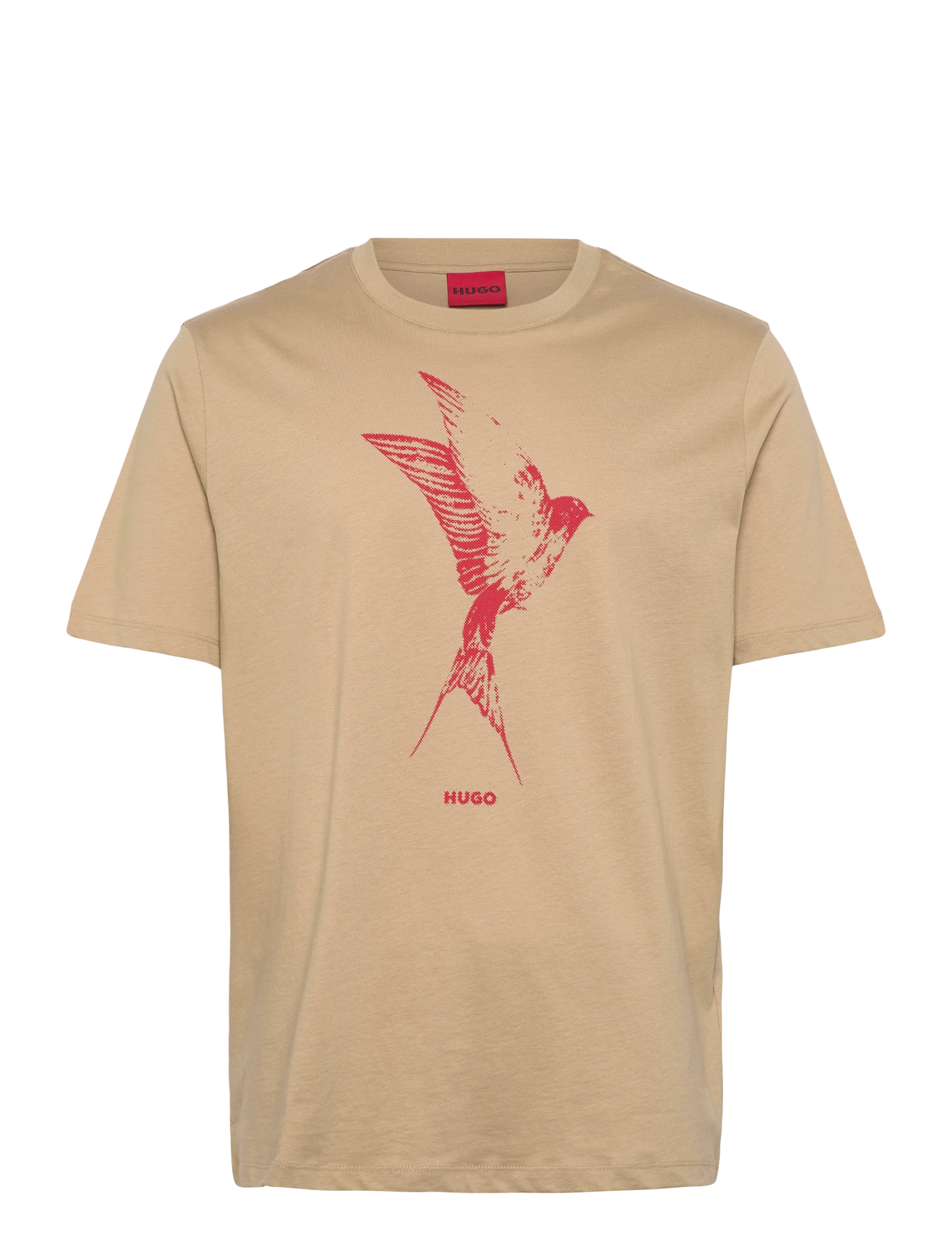 HUGO - Duhorse - lühikeste varrukatega t-särgid - medium beige - 1