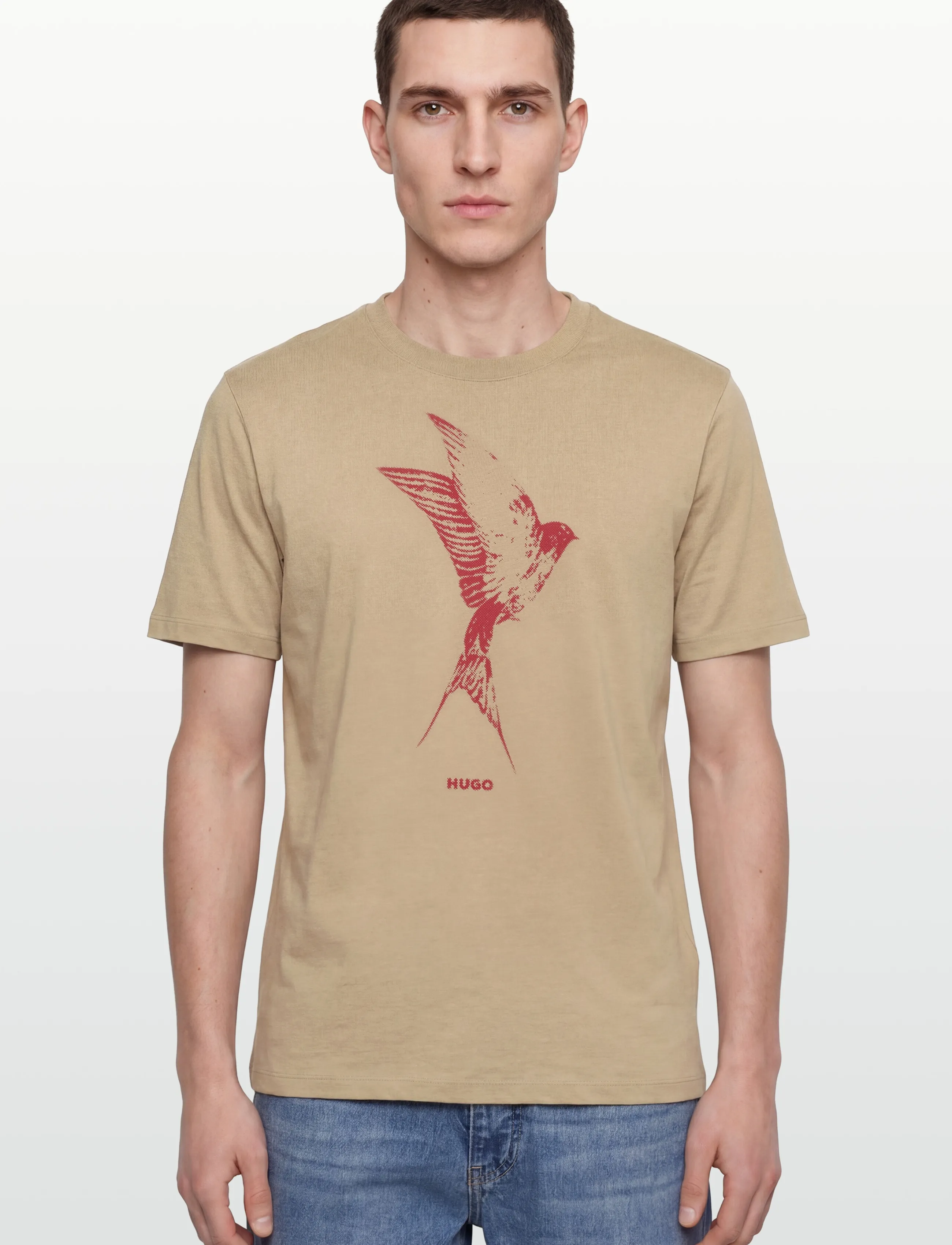 HUGO - Duhorse - kortärmade t-shirts - medium beige - 3