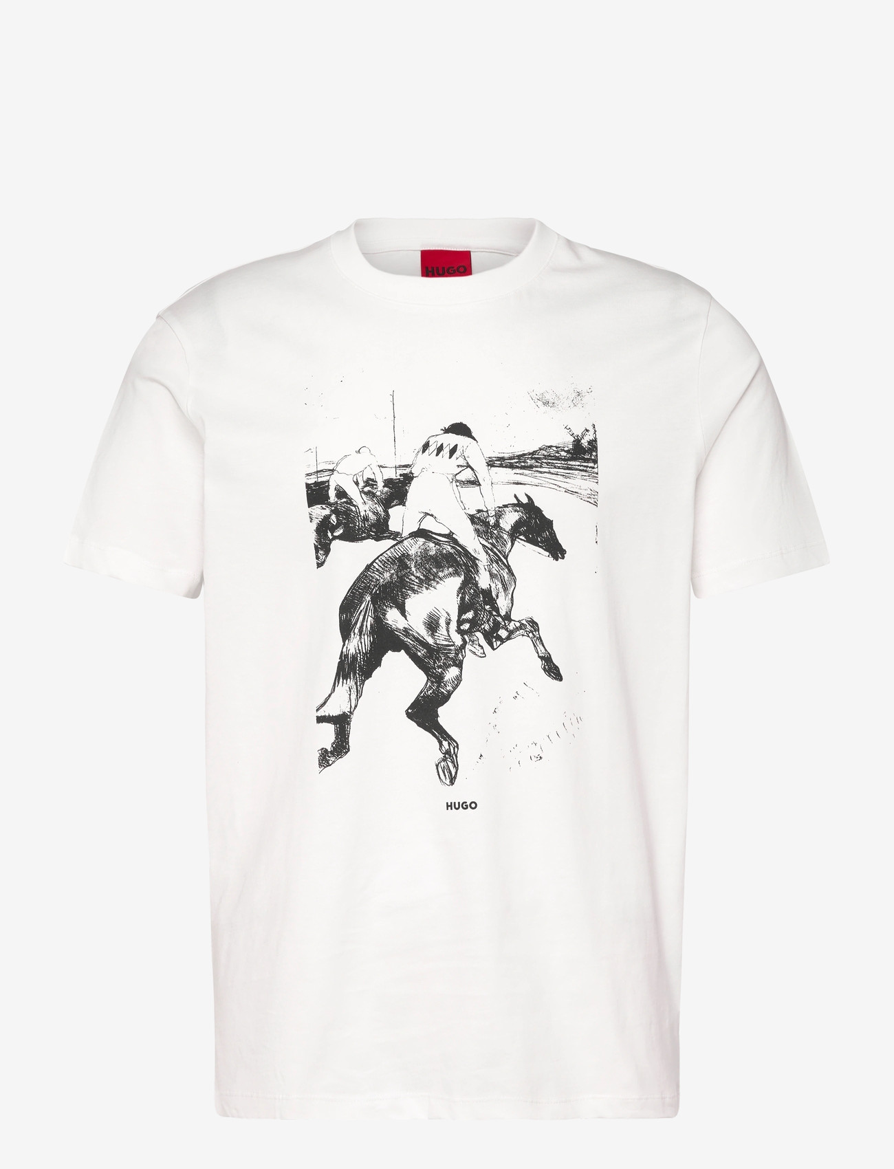 HUGO - Duhorse - kortærmede t-shirts - natural - 0