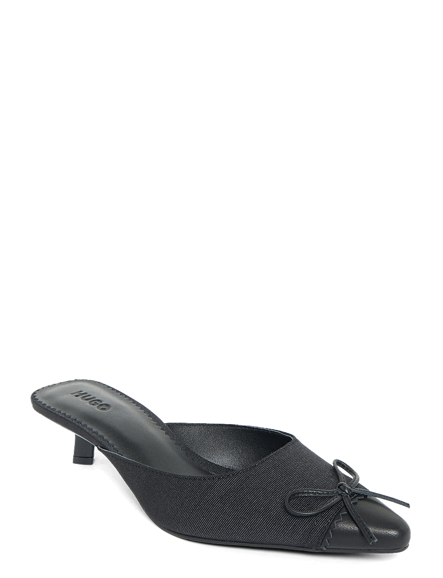 HUGO - Seleny_Mule40_tex - pantoletten mit absatz - black - 0