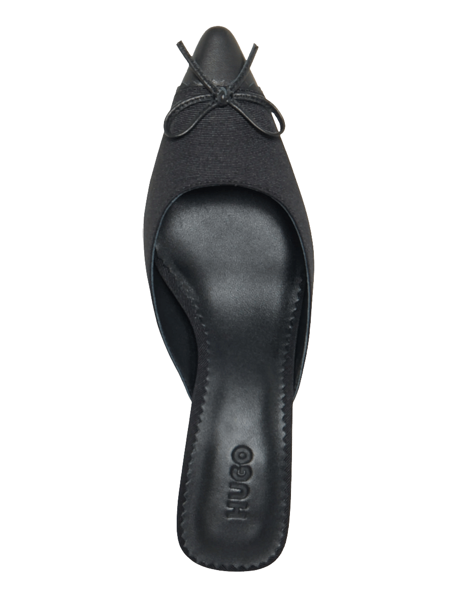HUGO - Seleny_Mule40_tex - pantoletten mit absatz - black - 3