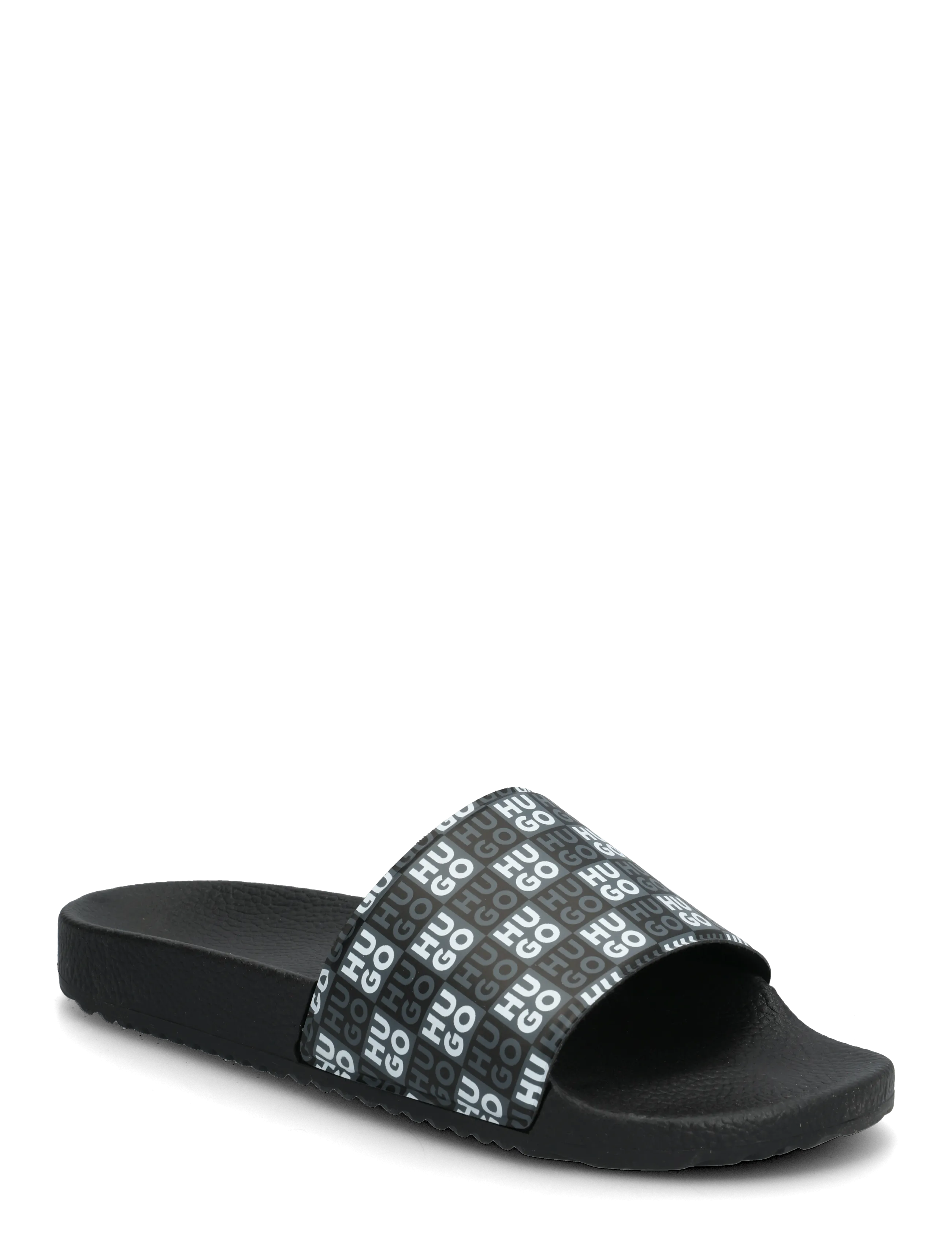 HUGO Timein_slid_chkmn - Schuhe - BLACK / black