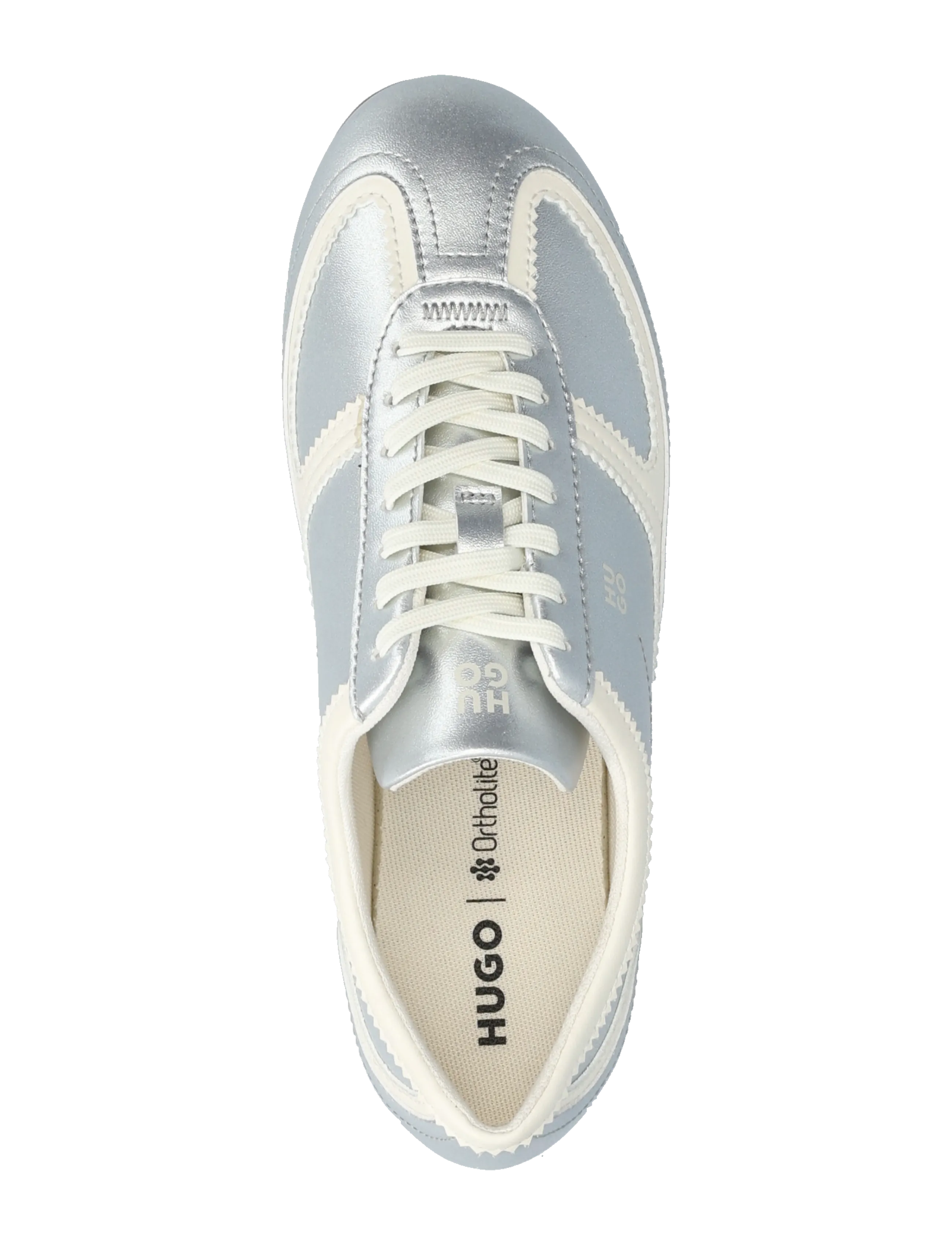 HUGO - Mystie_Lowp_pusl - lave sneakers - silver - 3