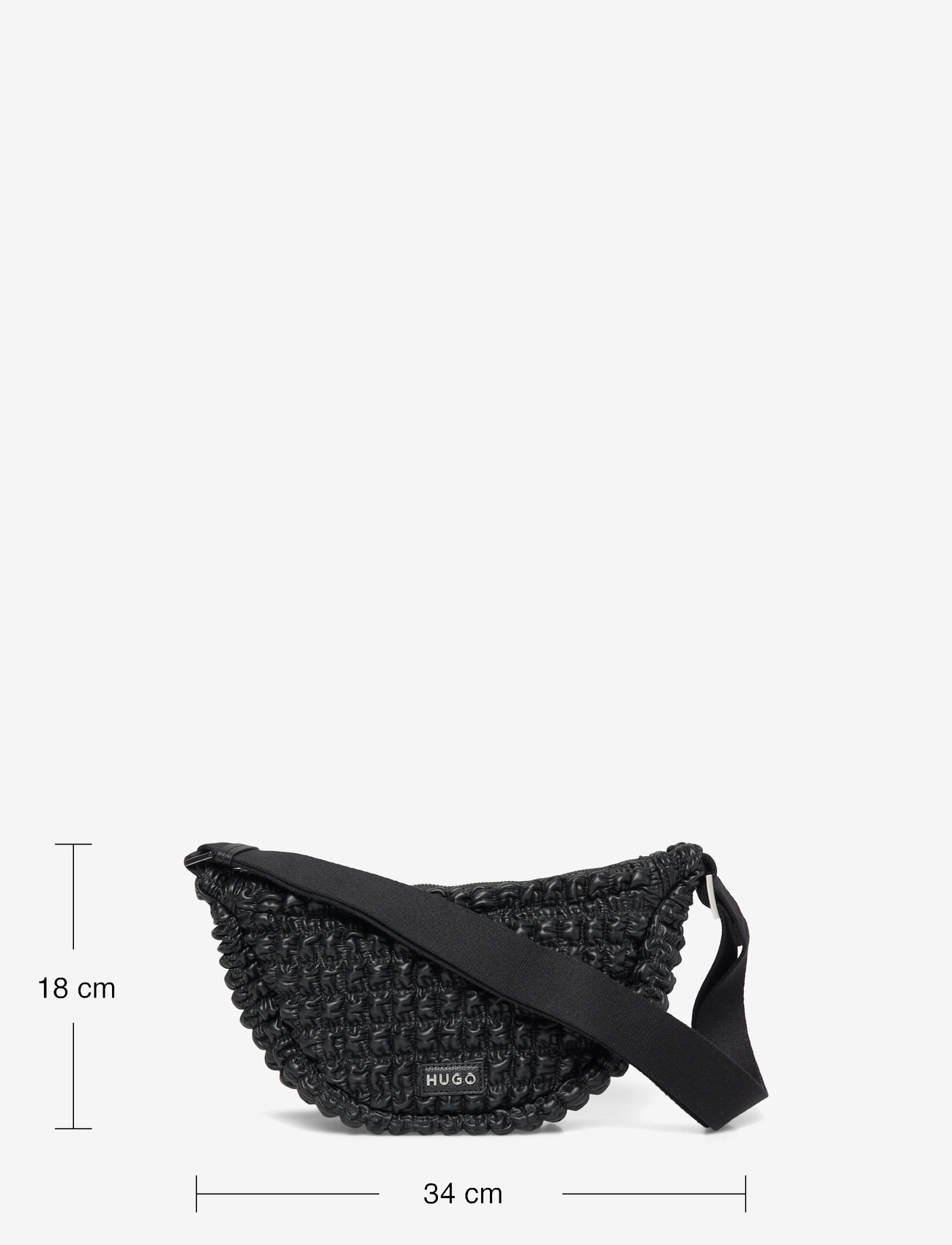 HUGO - Mhati_Crossb. Halfm. - crossbody bags - black - 3