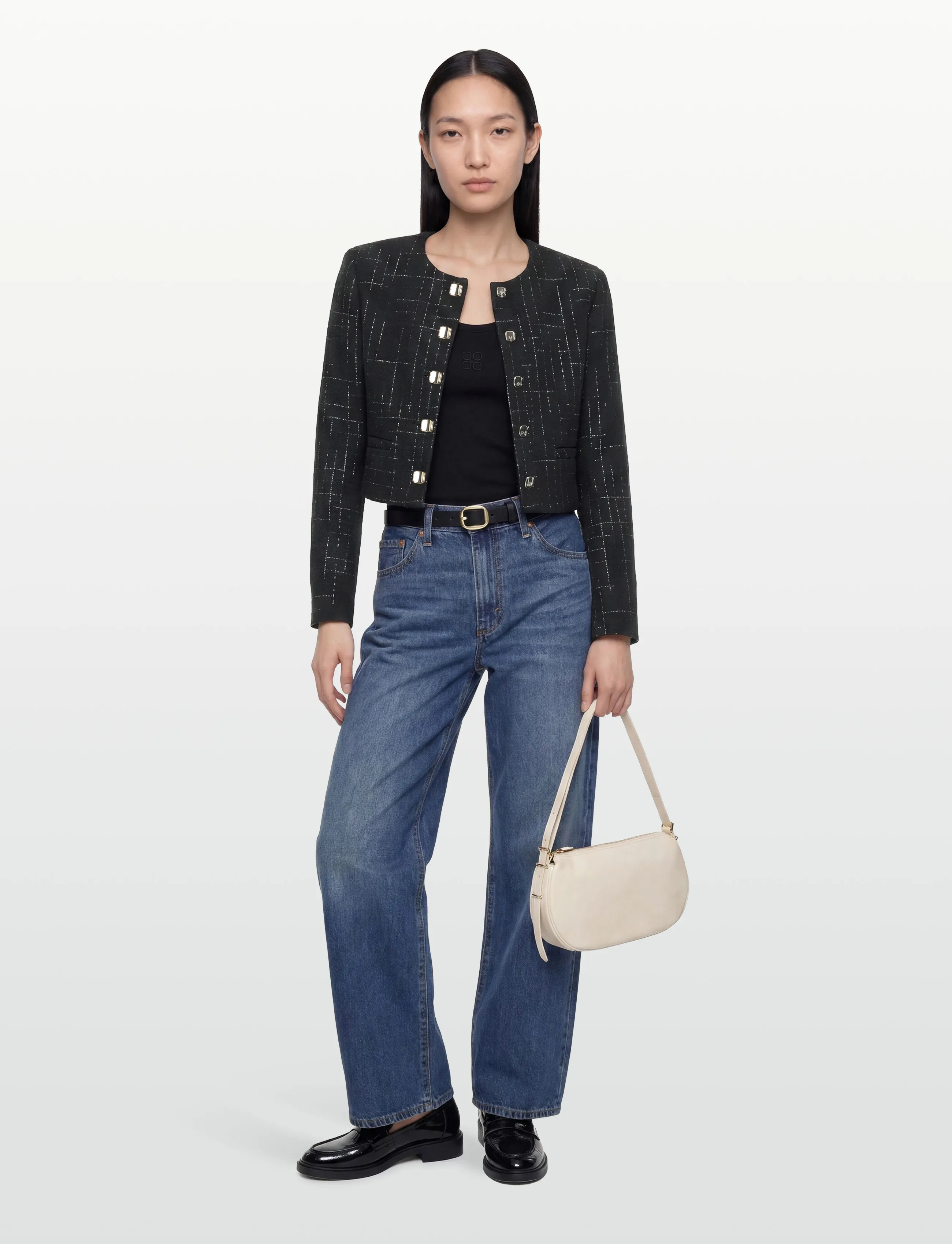 HUGO Aliti-1, 40, Blazer, Schwarz - Cropped Frauen