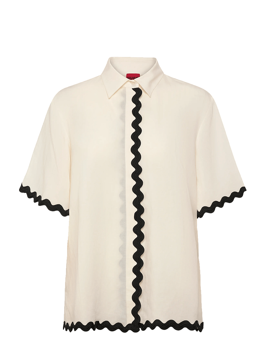 HUGO - Camule-1 - stytterma skyrtur - open white - 0