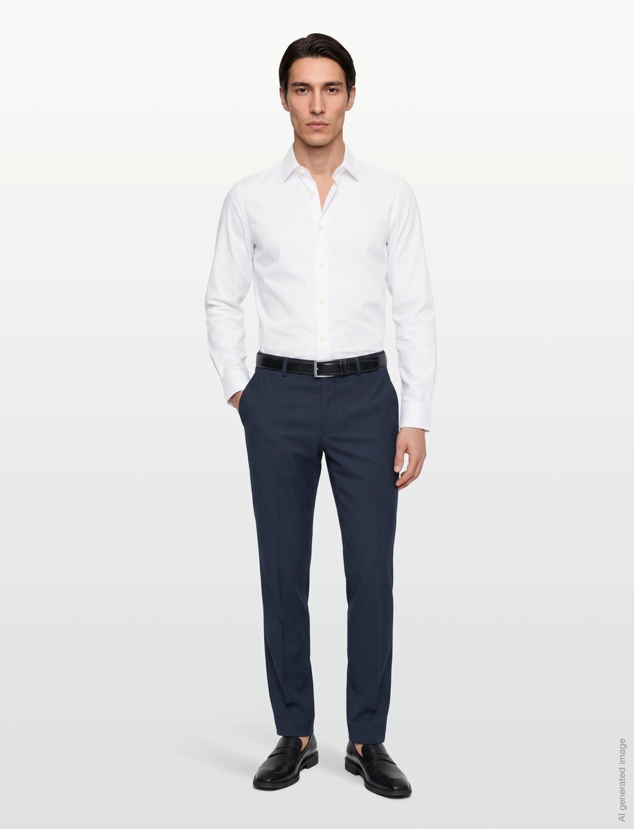 HUGO - Hesten253X - Ülikonnapüksid - dark blue - 0
