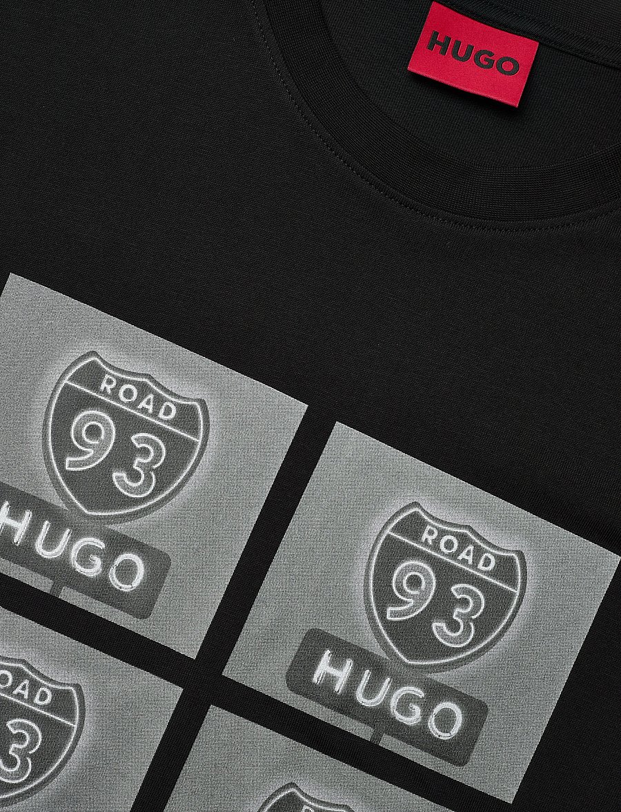 HUGO - Draxon - lühikeste varrukatega t-särgid - black - 5