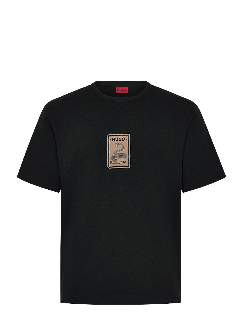 HUGO - Dobul - kortærmede t-shirts - black - 0