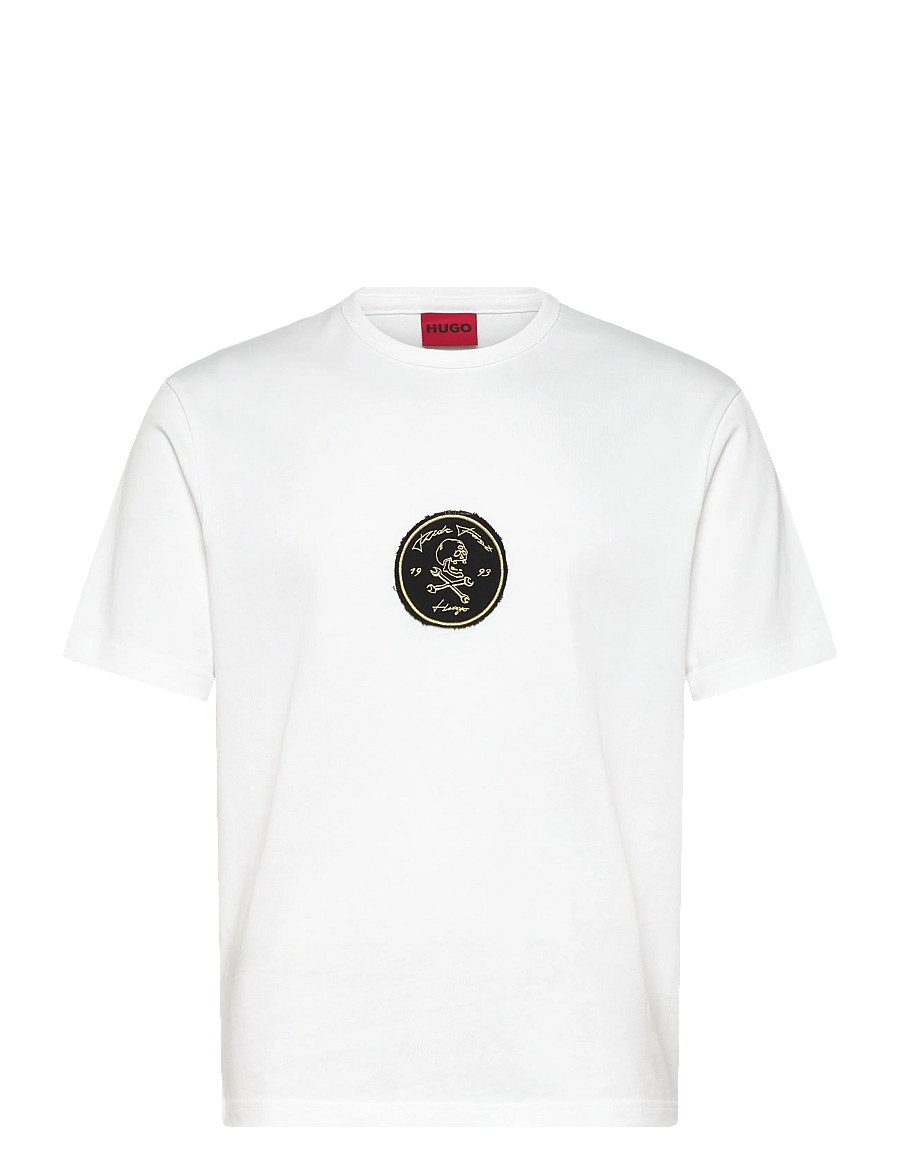 HUGO - Dobul - short-sleeved t-shirts - white - 1