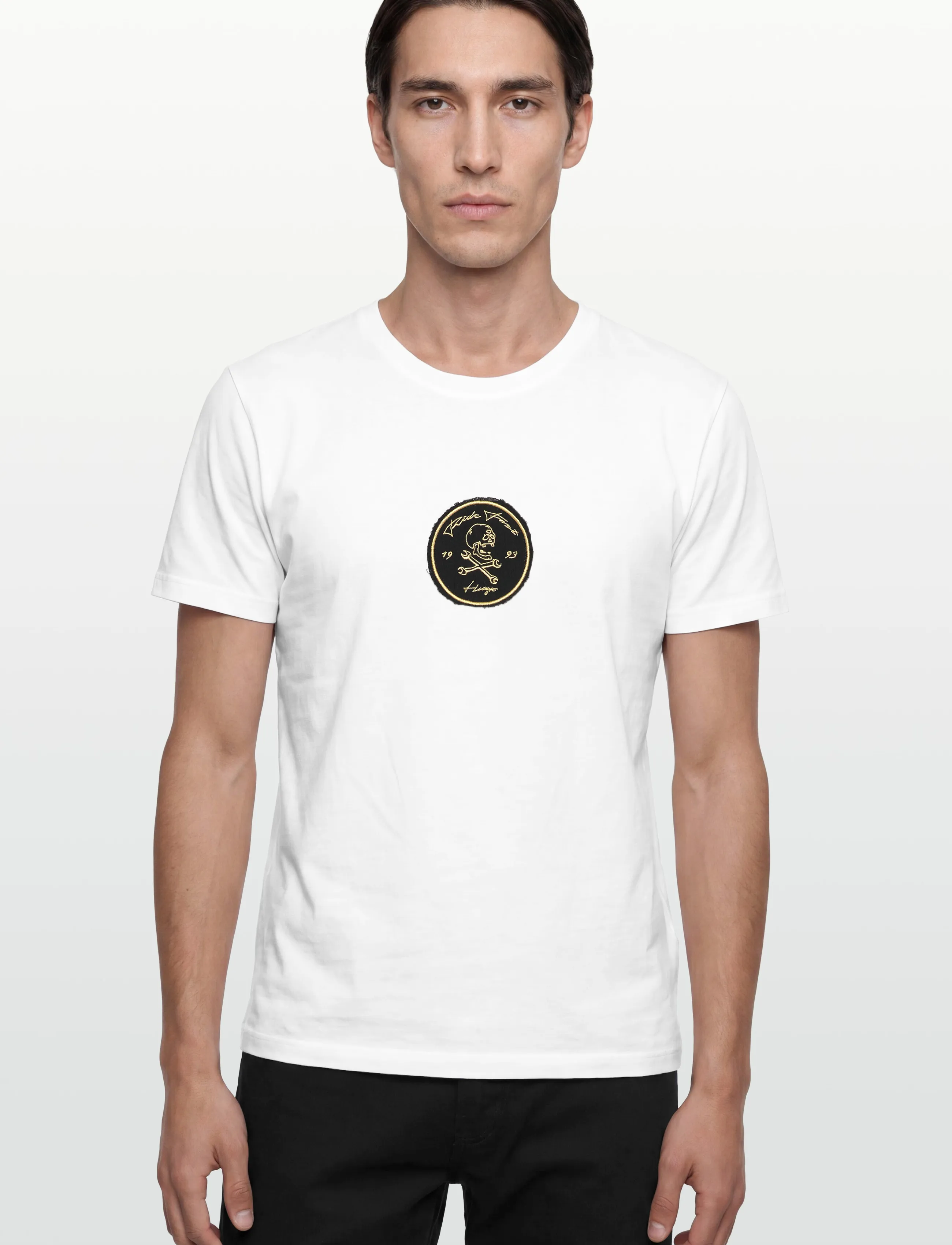 HUGO - Dobul - kortärmade t-shirts - white - 3