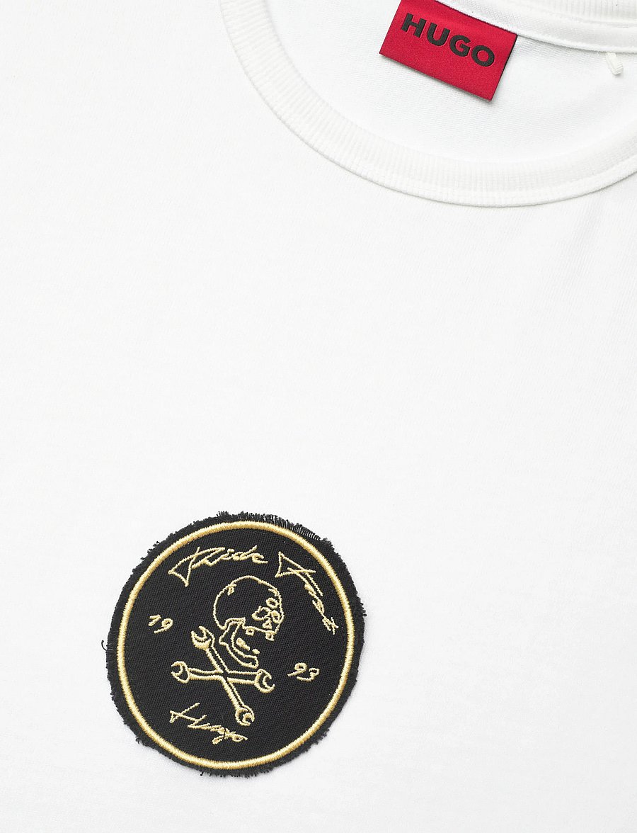 HUGO - Dobul - short-sleeved t-shirts - white - 5