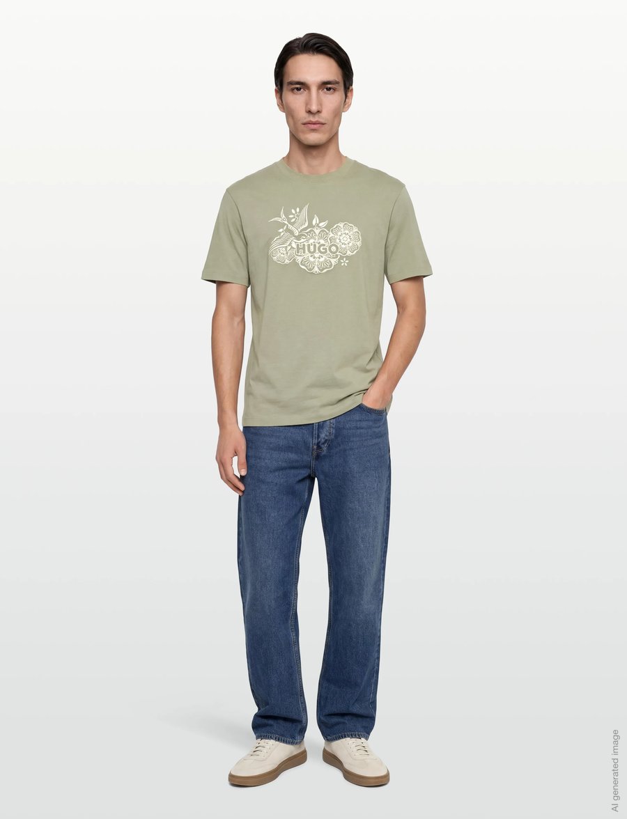 HUGO - Dangen - kortärmade t-shirts - light/pastel green - 0