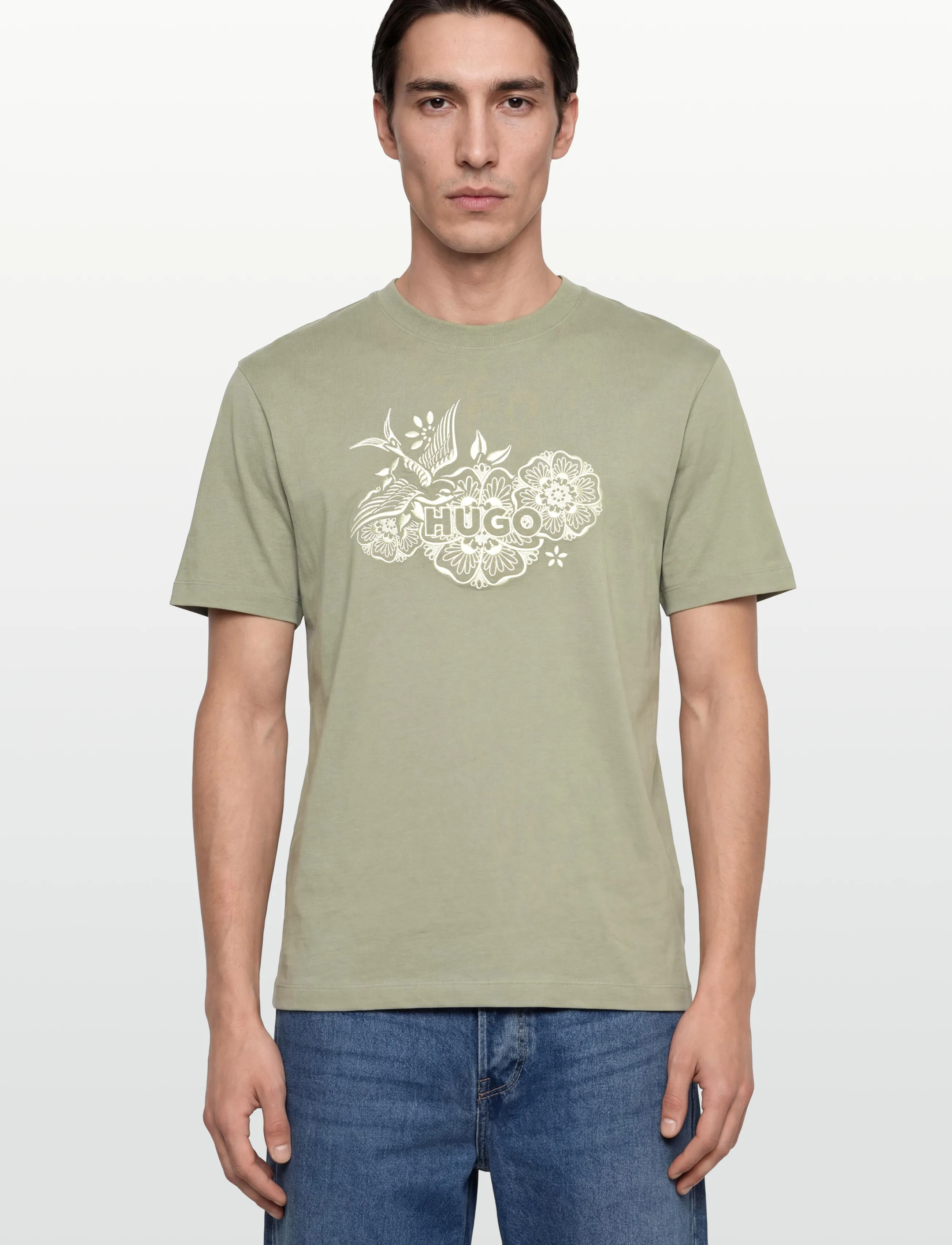 HUGO - Dangen - kortärmade t-shirts - light/pastel green - 3
