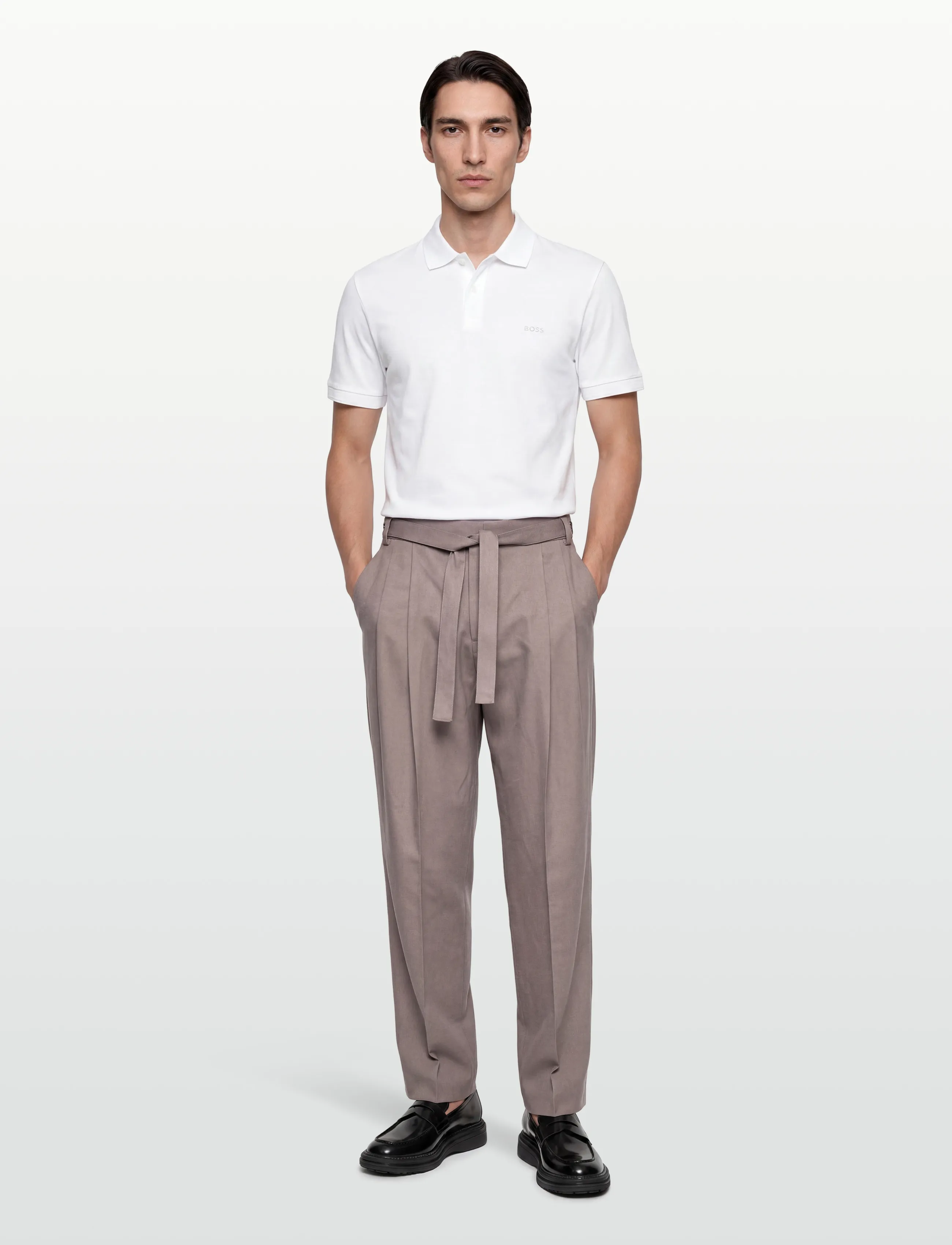 HUGO Fedix244F1X, 48, Grey, Bukser > Formelle Bukser, Herre