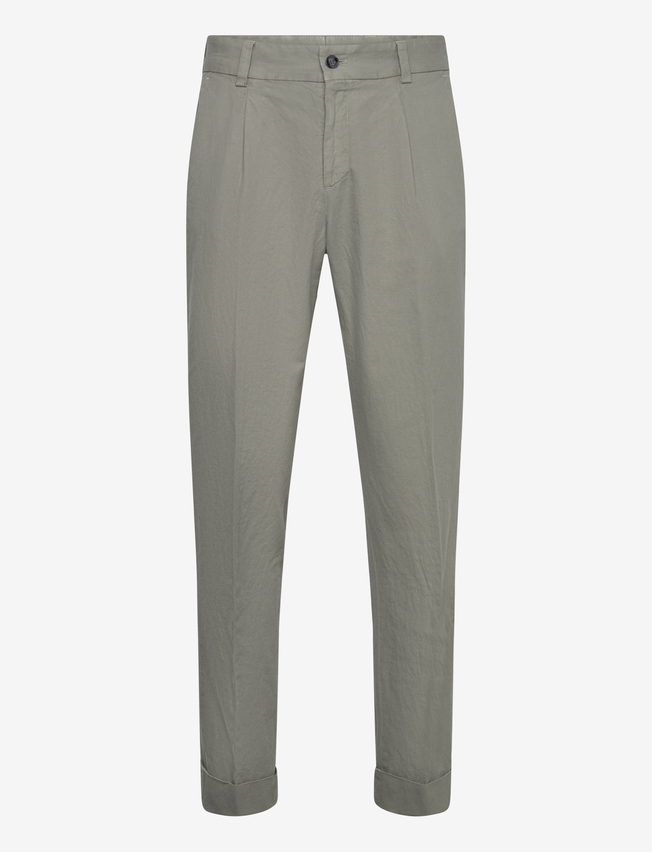 HUGO - Tom262D-H - linen trousers - light/pastel green - 0