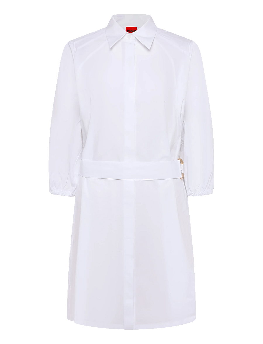 HUGO - Kiloni - shirt dresses - white - 0