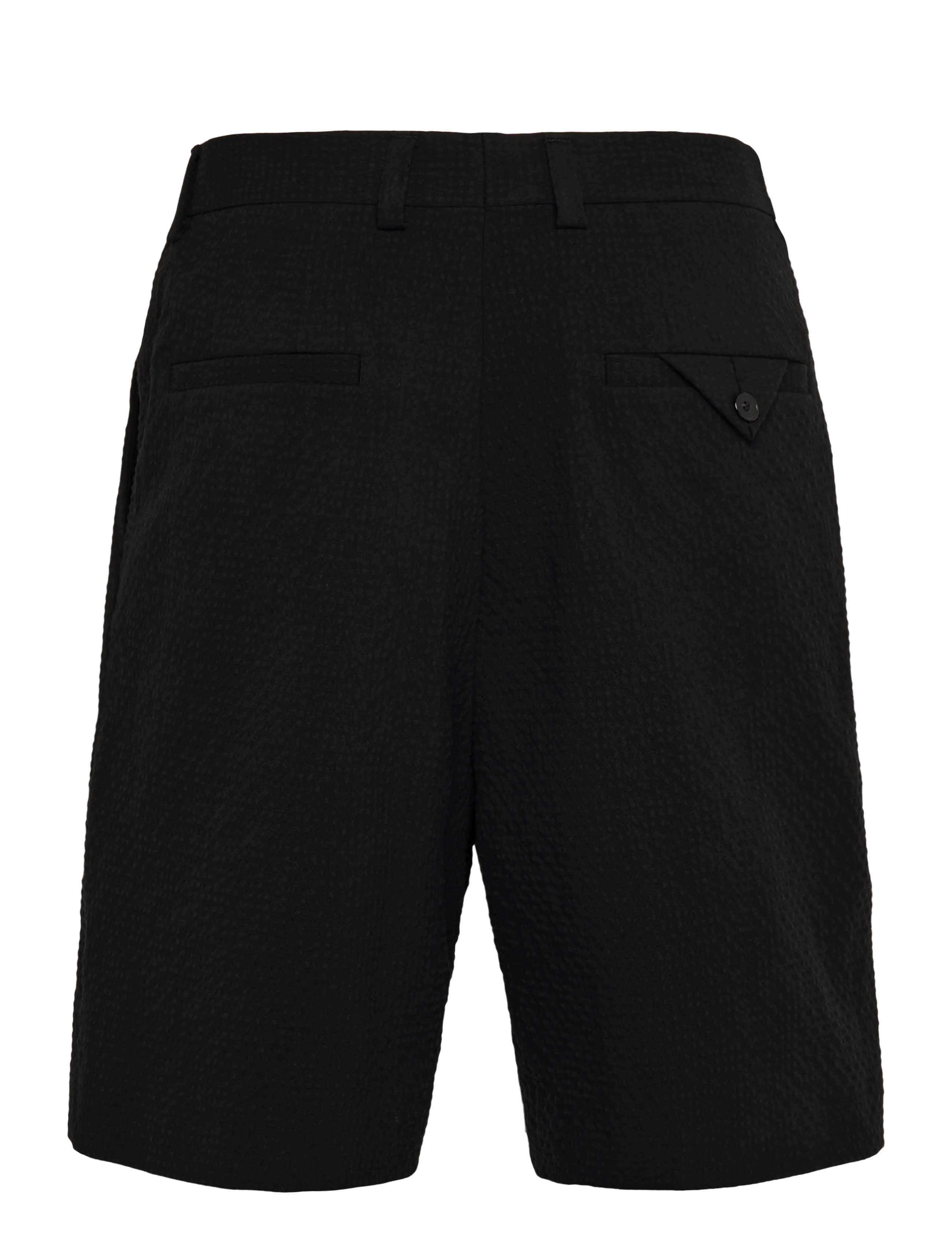 HUGO - Fery262X - linen shorts - black - 1