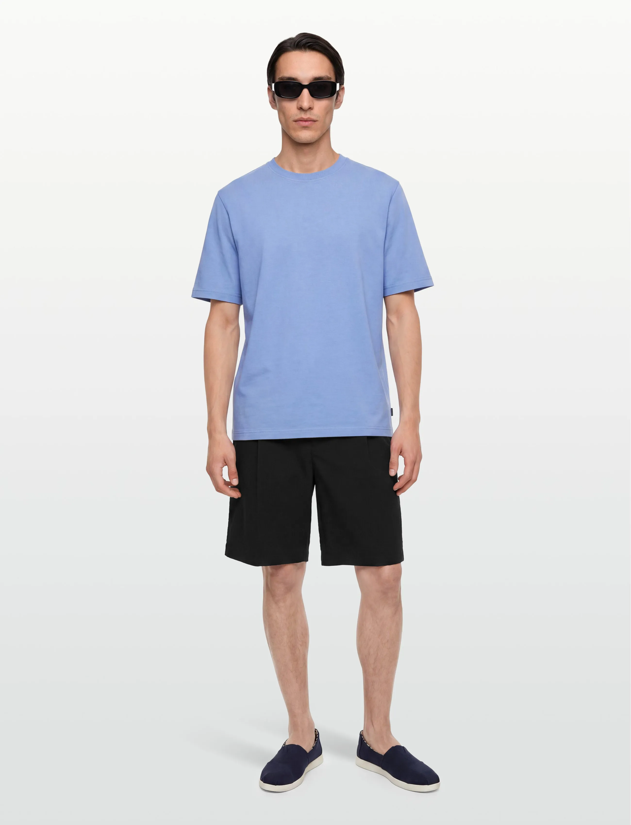 HUGO Fery262X, 48, Black, Shorts > Linen Shorts, Herre