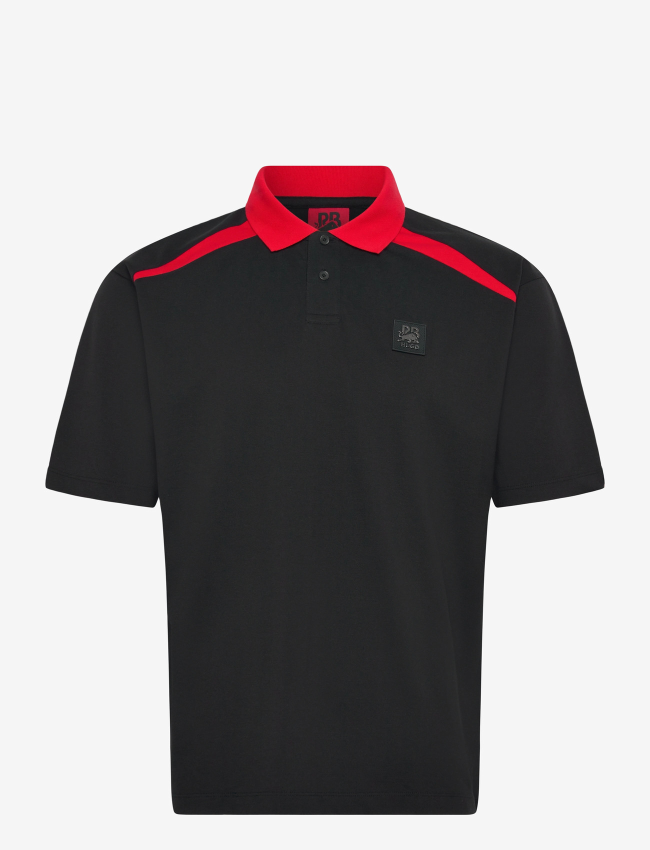 HUGO - Dunios_RB - short-sleeved polos - black - 1