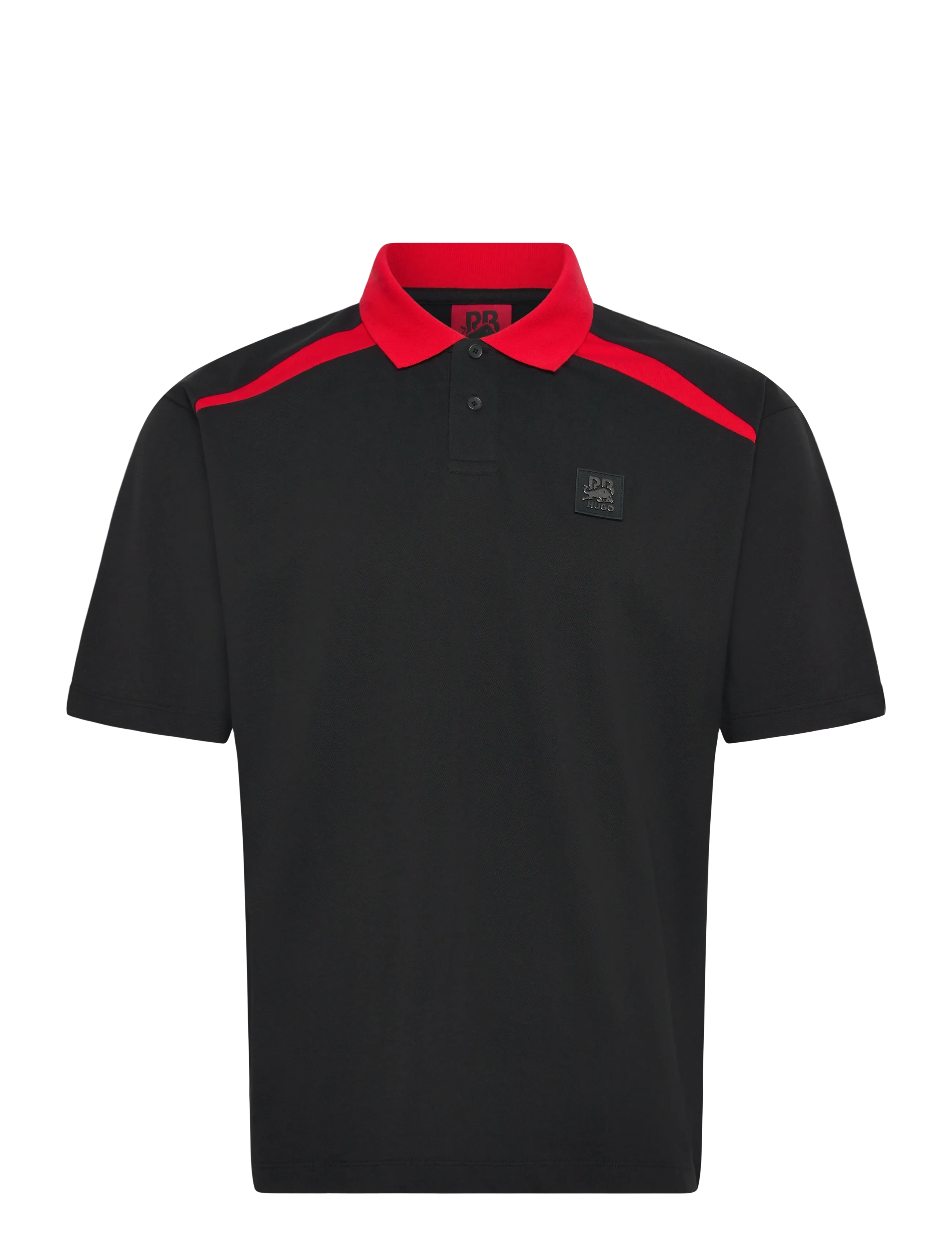 HUGO Dunios_RB - Poloer - BLACK / black