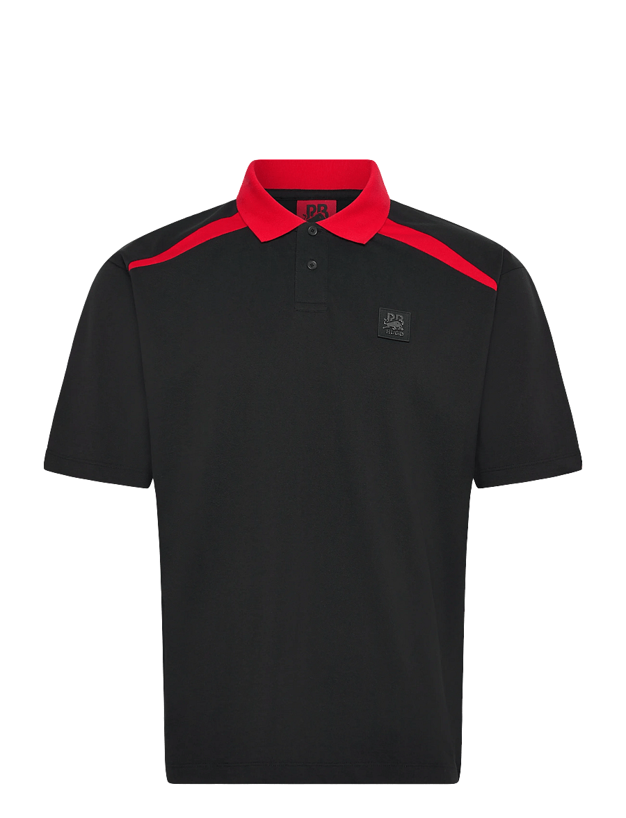 HUGO - Dunios_RB - lühikeste varrukatega polod - black - 1