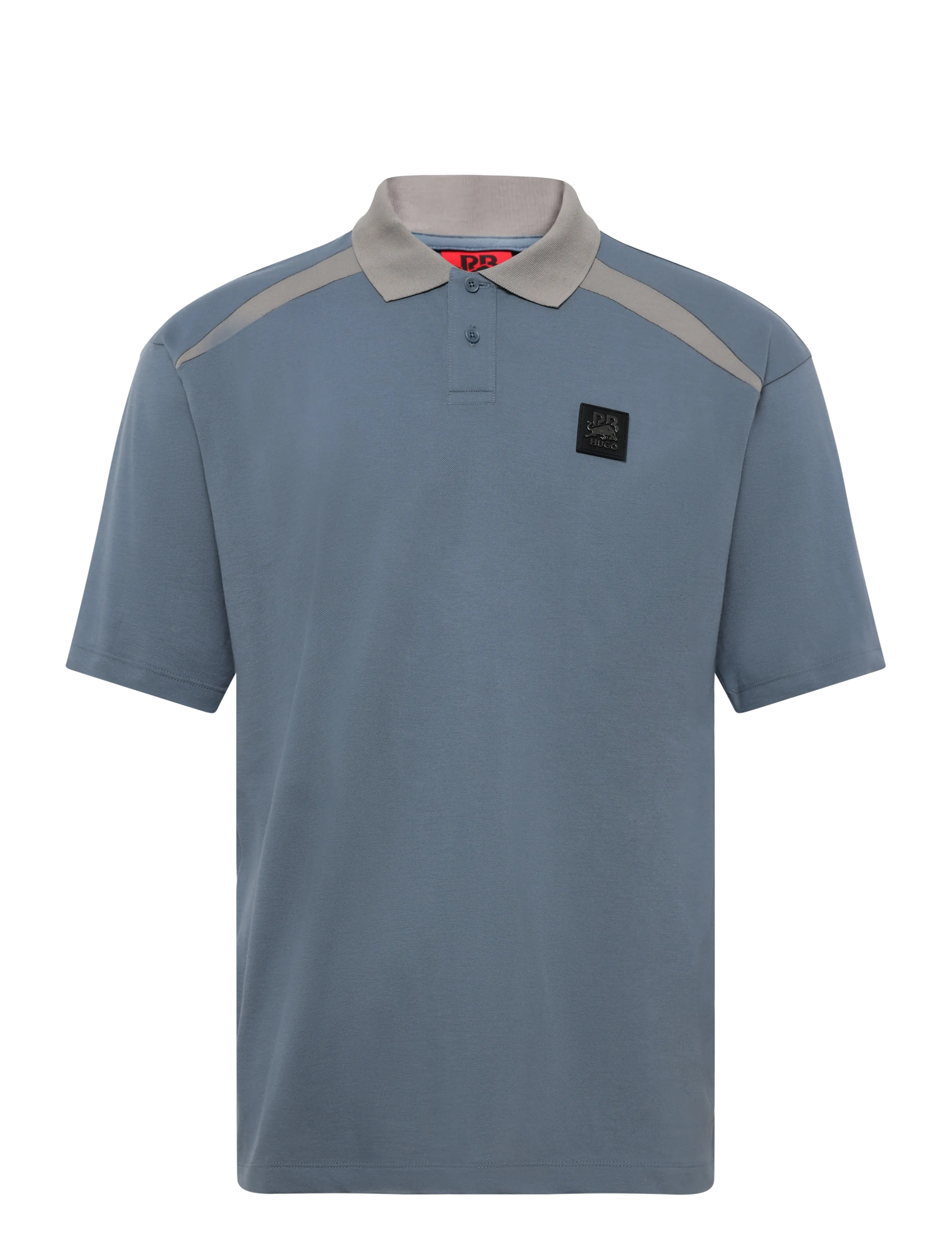 HUGO Dunios_RB - Kurzärmelig - DARK GREY / grey
