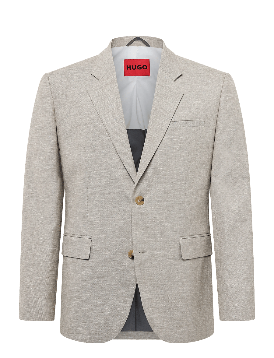 HUGO - Kris231X - enkeltradede blazere - medium beige - 0
