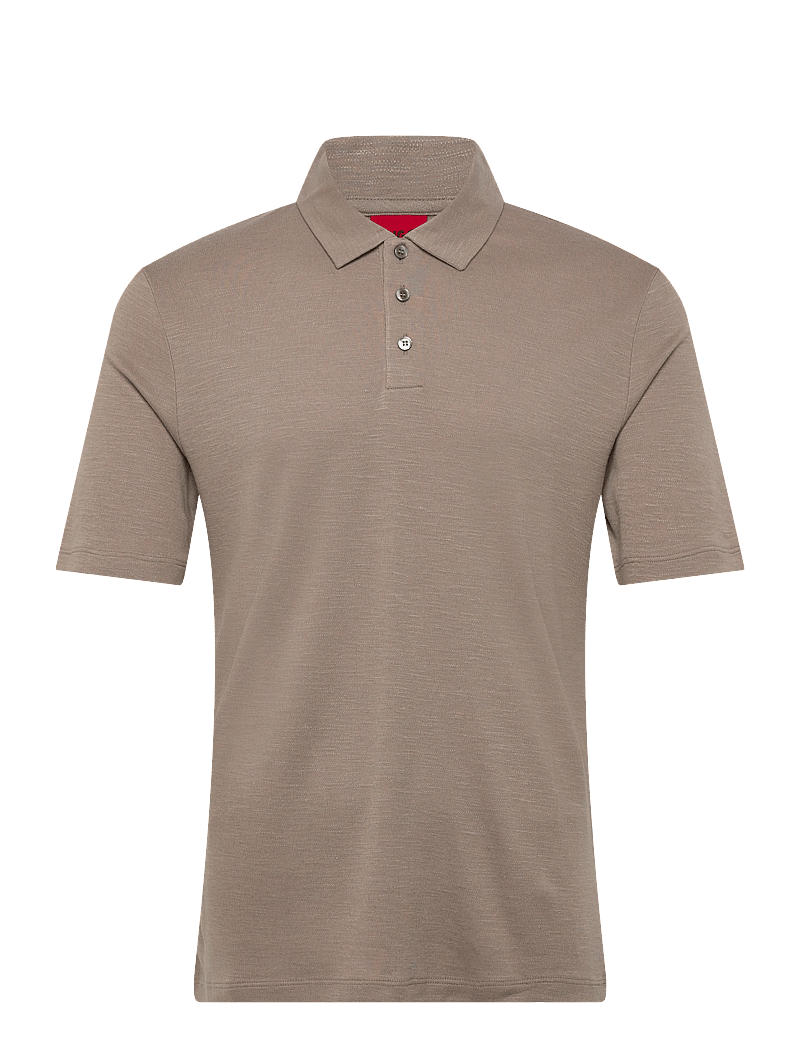 HUGO - Dulinen - gestrickte polohemden - light/pastel brown - 0