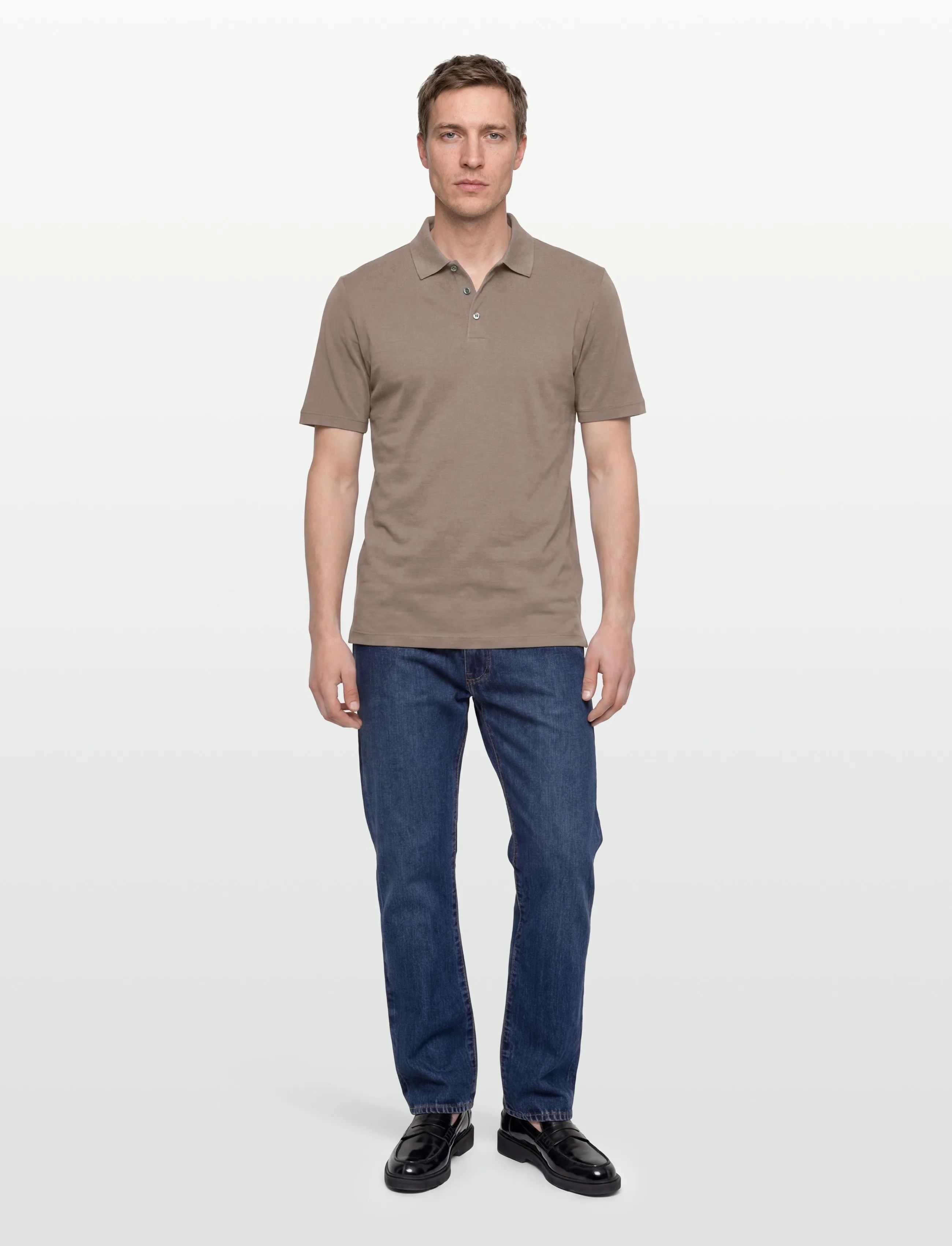 HUGO Dulinen, Mænd, Poloshirt, Beige, Str: XL
