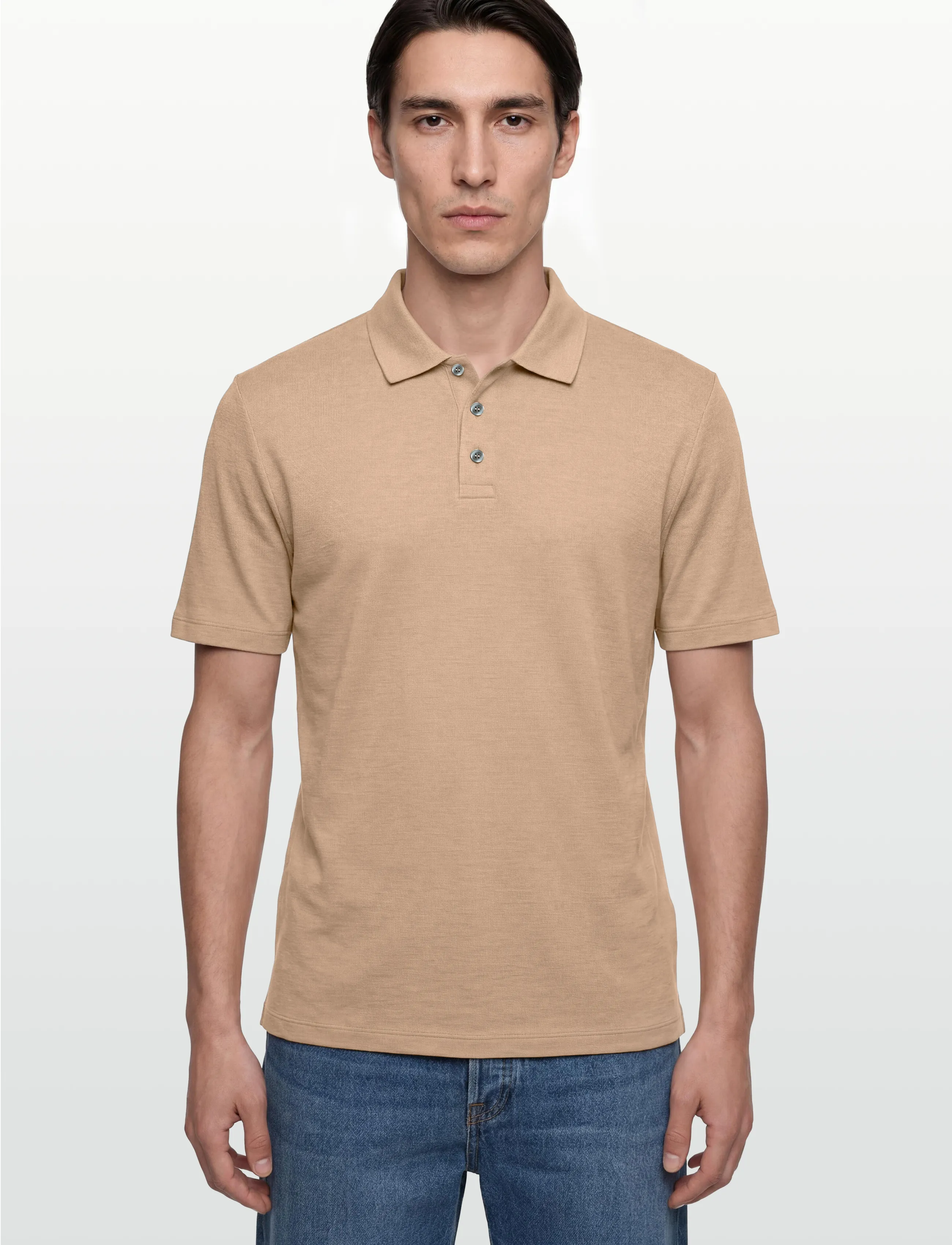 HUGO - Dulinen - stickade basplagg - medium beige - 3