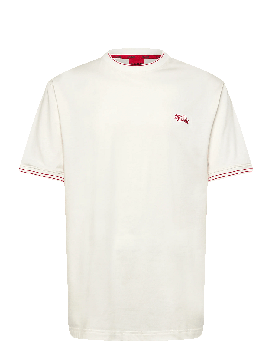 HUGO - ROY T-SHIRT - short-sleeved t-shirts - natural - 0