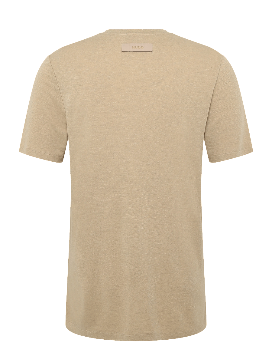 HUGO - Dulerostee - kurzärmelige t-shirts - medium beige - 1